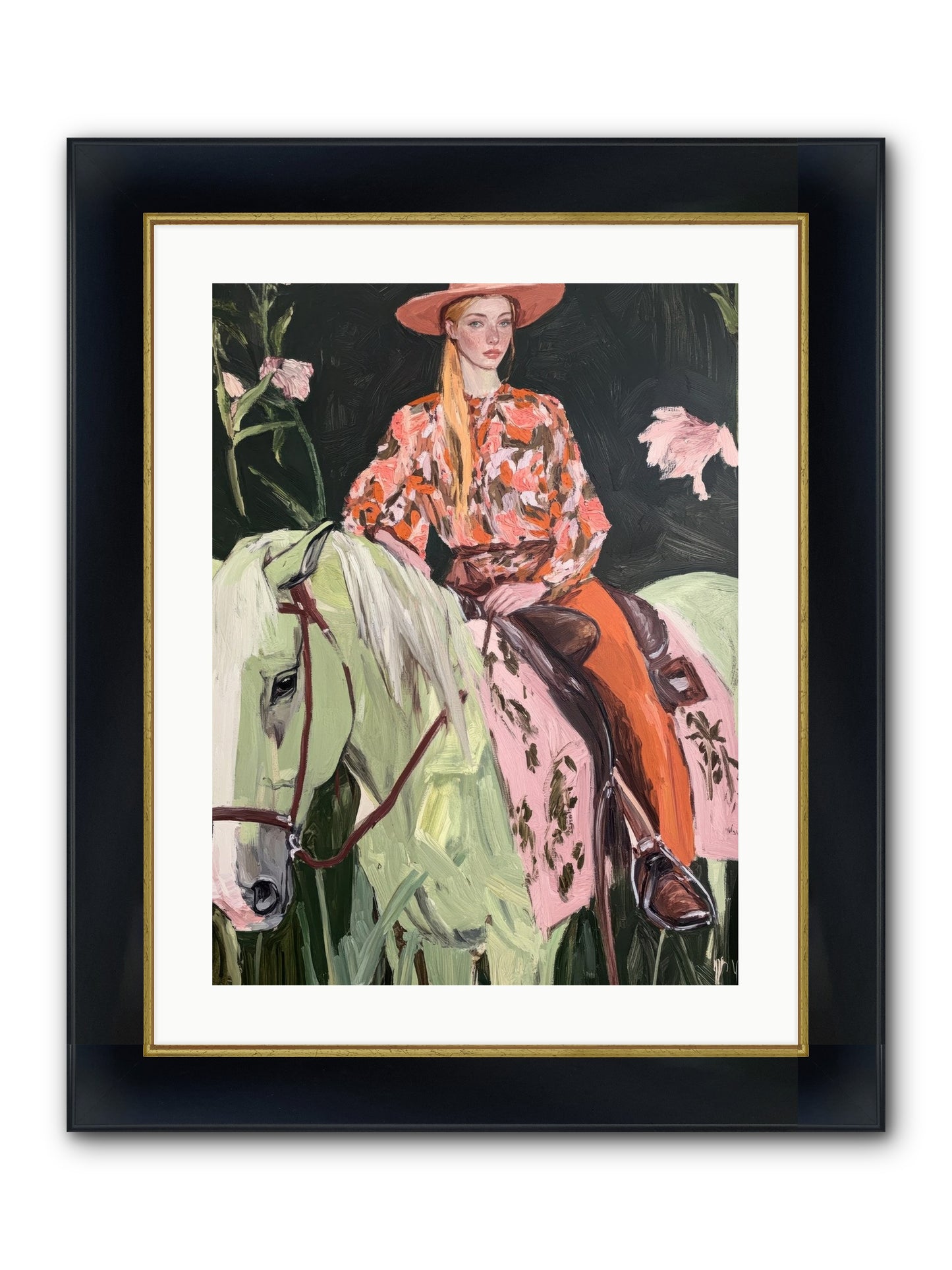 Range Boss Framed Print - Wide Black w/Gold 18x24