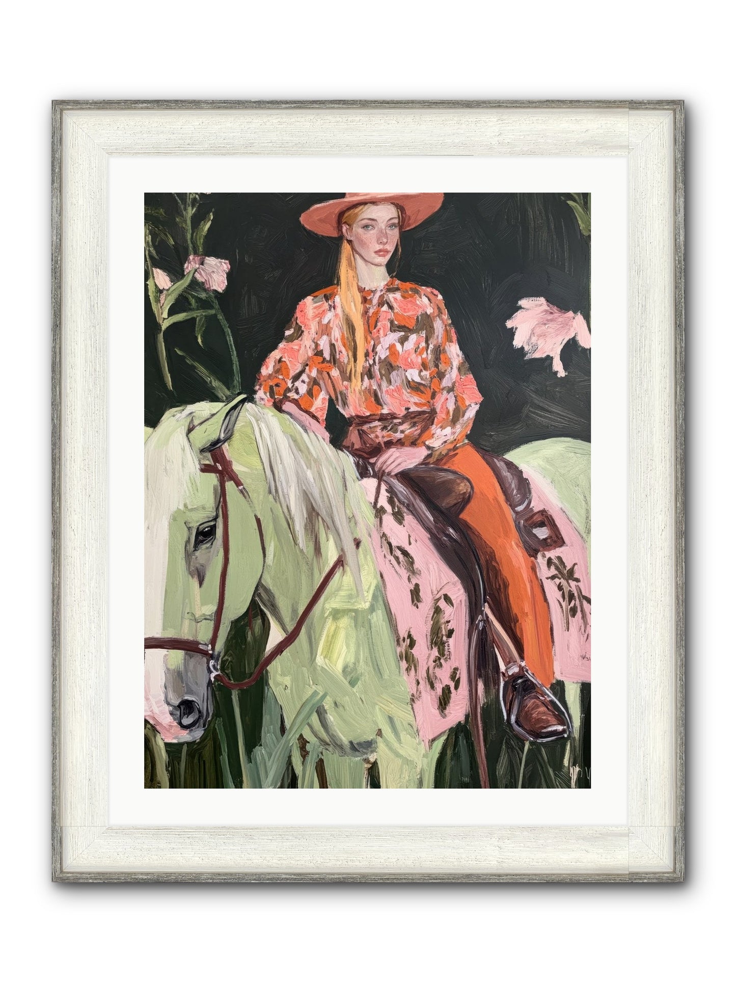 Range Boss Framed Print - Driftwood White 24x32