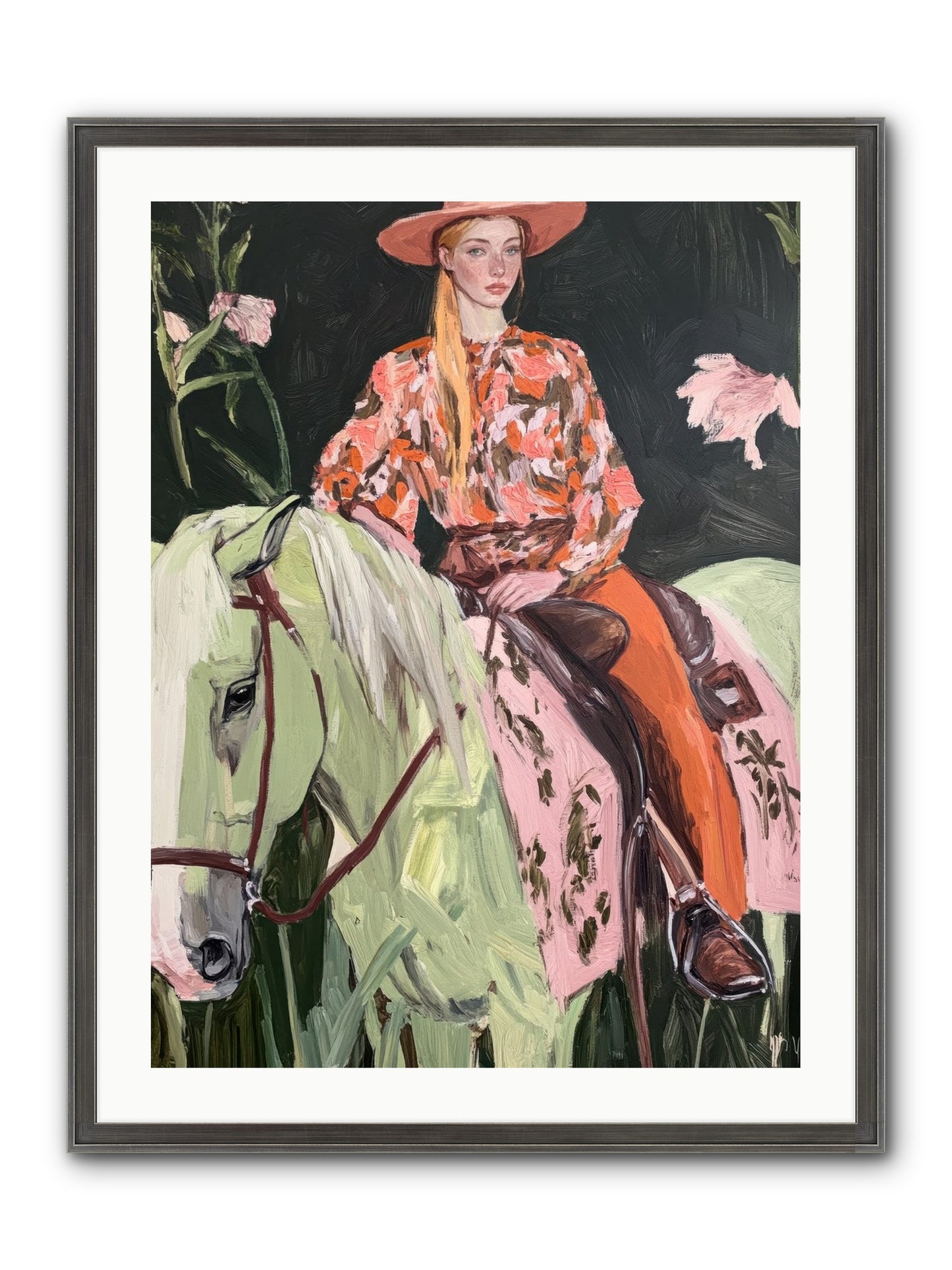 Range Boss Framed Print - Slimwoods Black/Silver 24x32