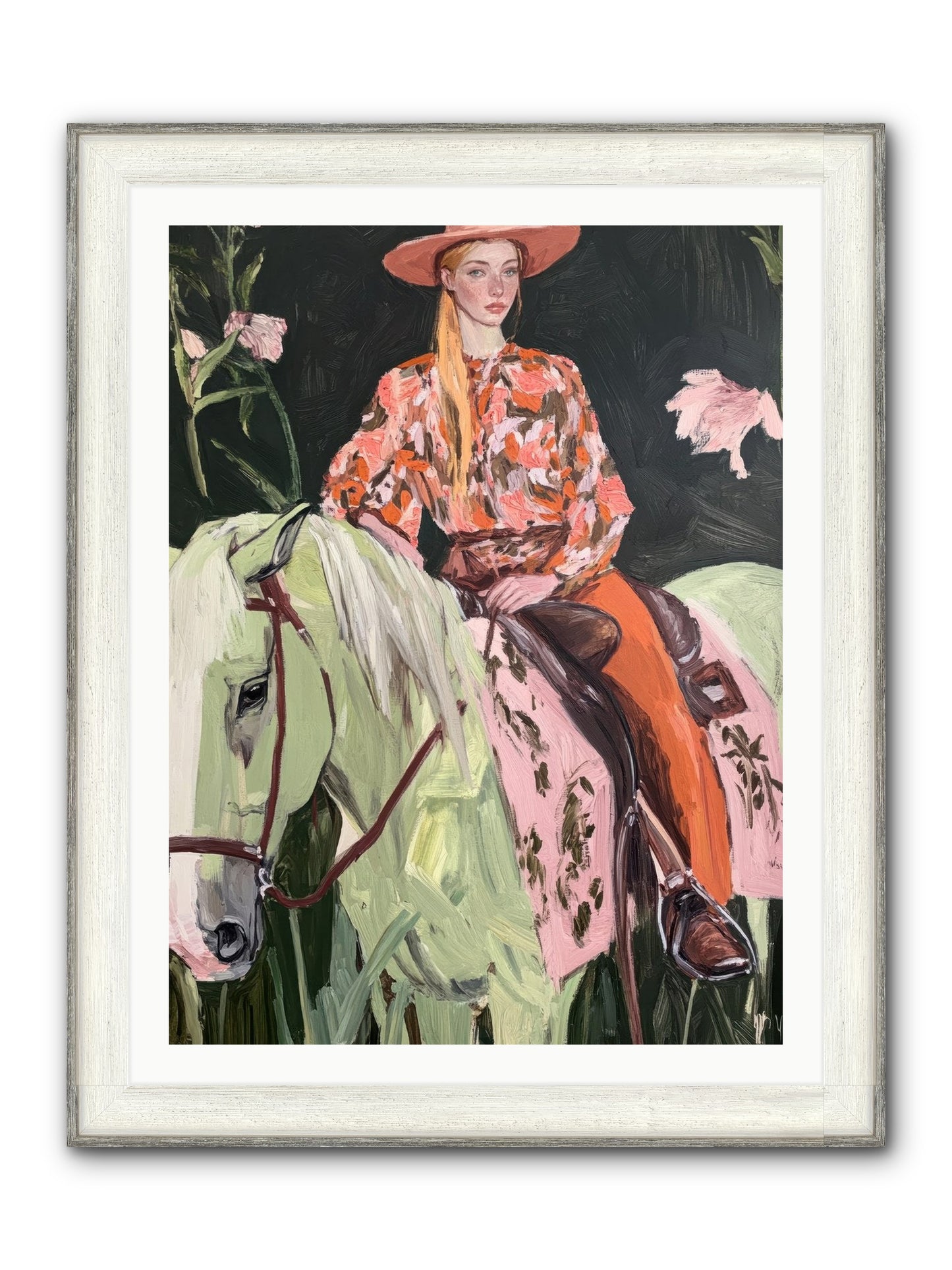 Range Boss Framed Print - Driftwood White 30x40