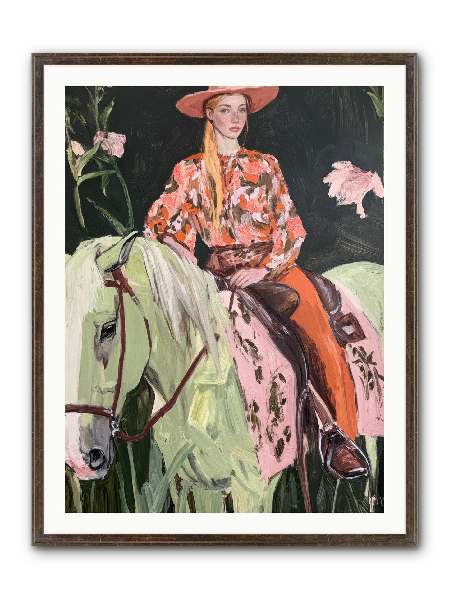 Range Boss Framed Print - Slimwoods Black/Gold 30x40
