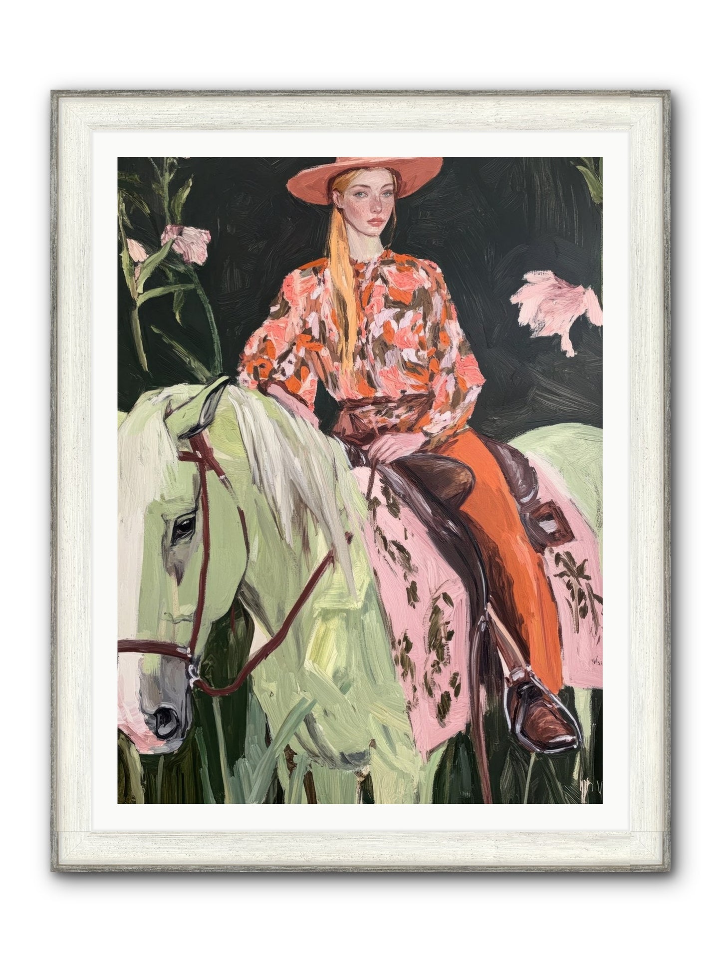Range Boss Framed Print - Driftwood White 36x48