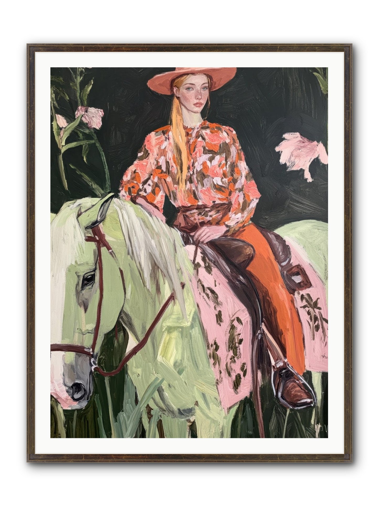 Range Boss Framed Print - Slimwoods Black/Gold 36x48