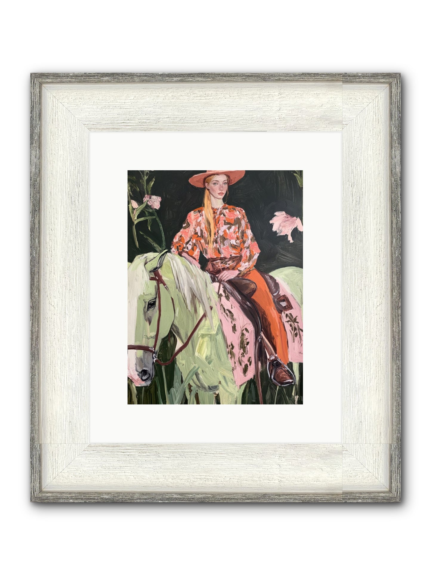 Range Boss Framed Print - Driftwood White 9x12