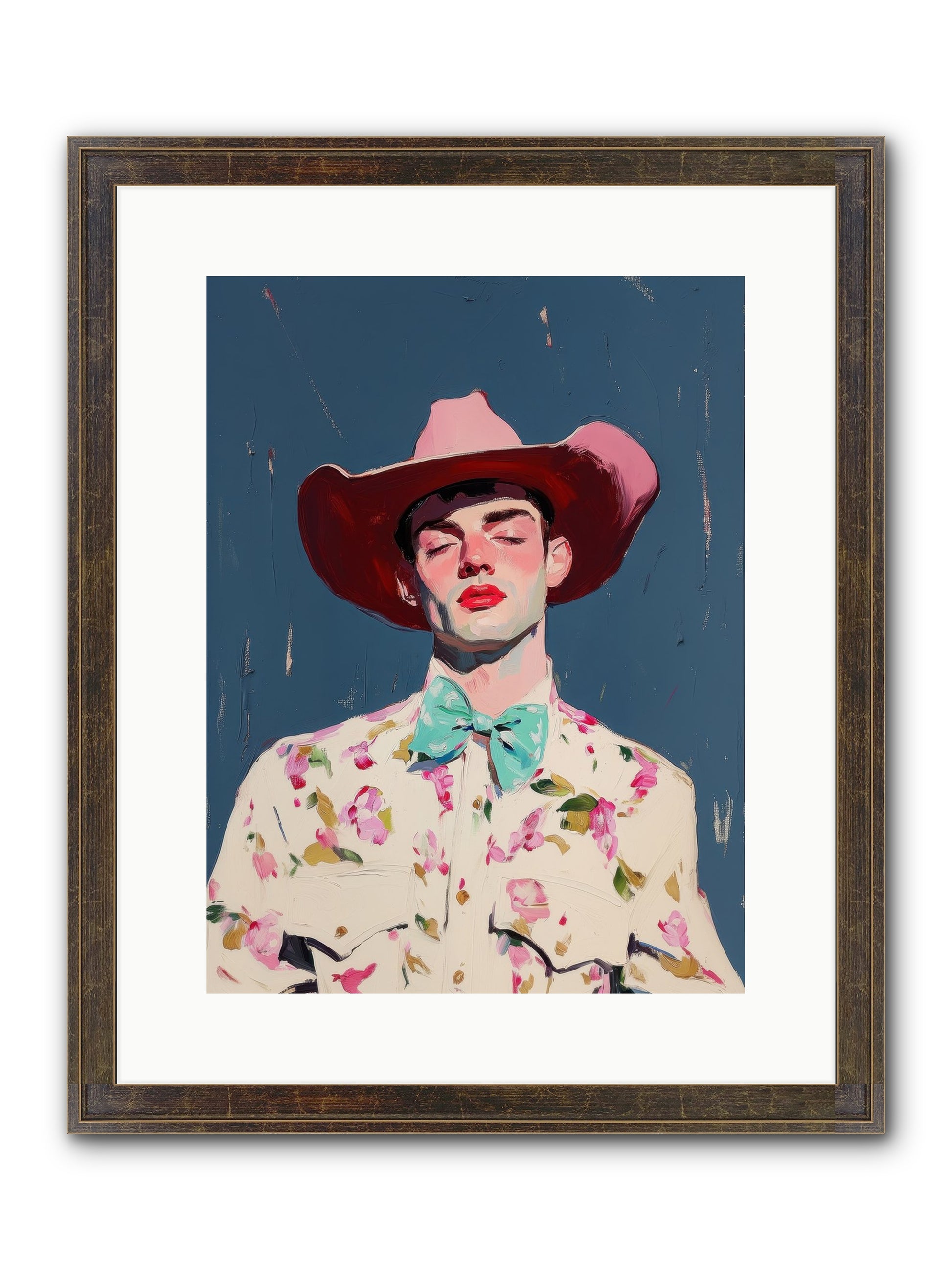 Range Lord Framed Print - Slimwoods Black/Gold 12x16