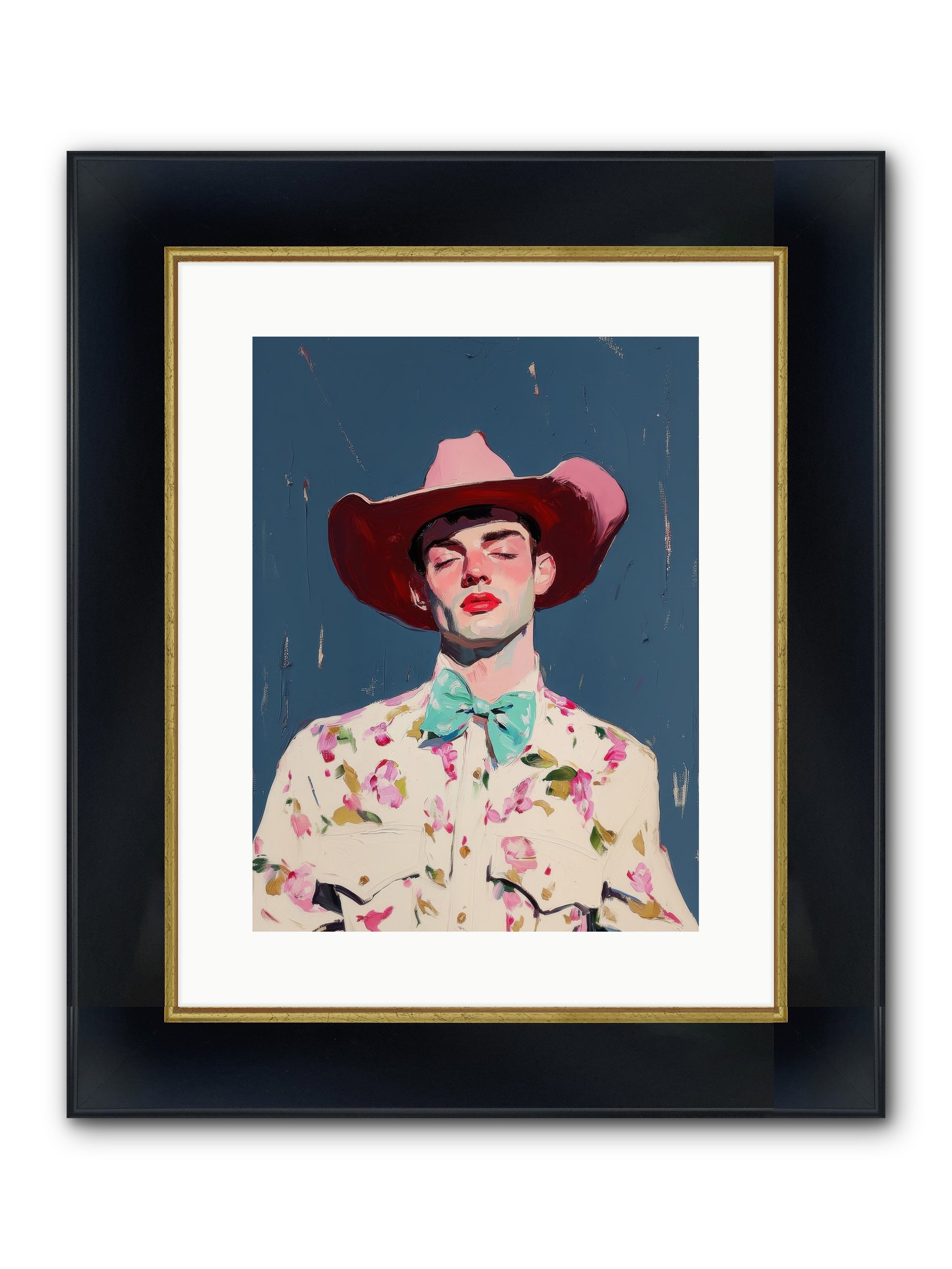 Range Lord Framed Print - Wide Black w/Gold 12x16