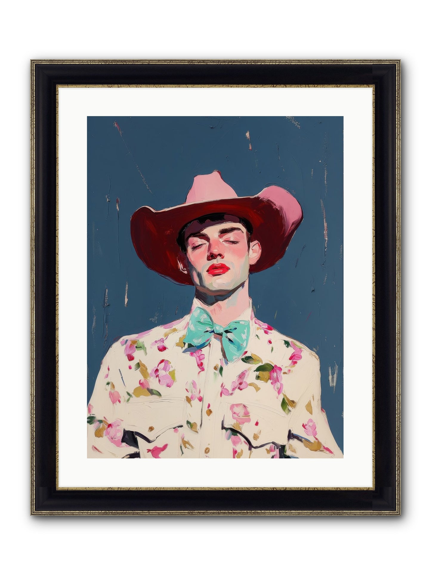 Range Lord Framed Print - Black & Gold 18x24
