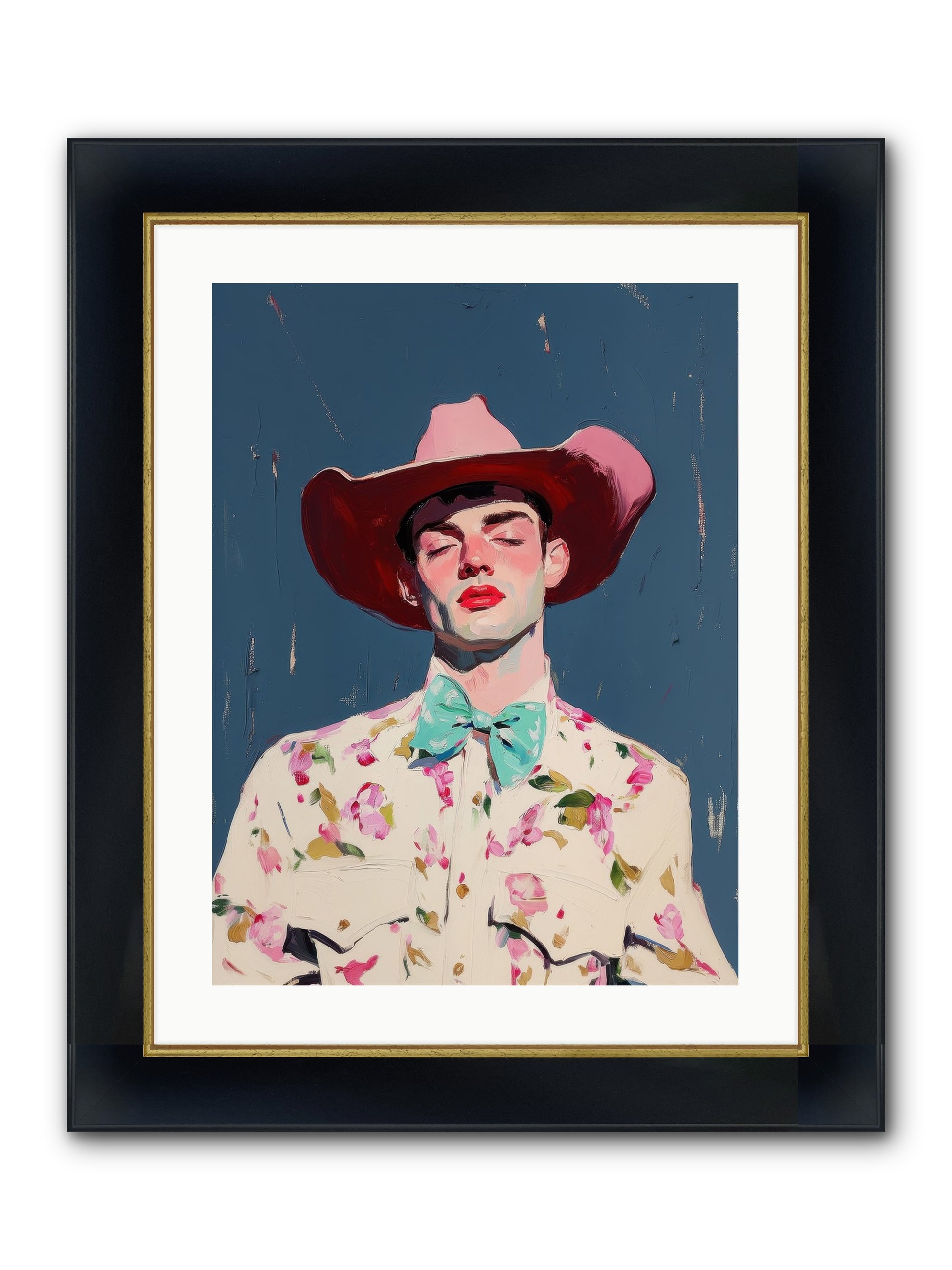 Range Lord Framed Print - Wide Black w/Gold 18x24