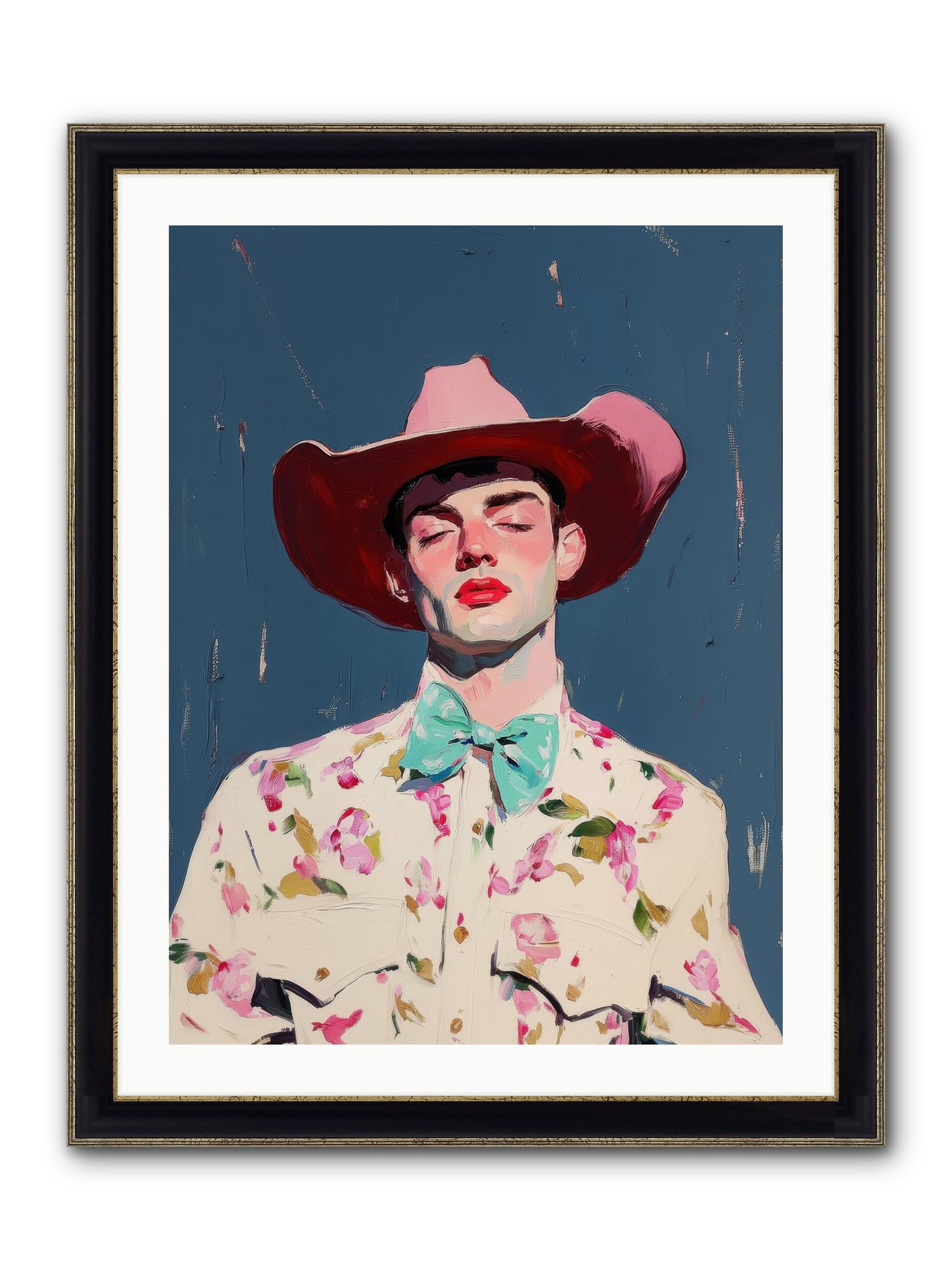 Range Lord Framed Print - Black & Gold 24x32