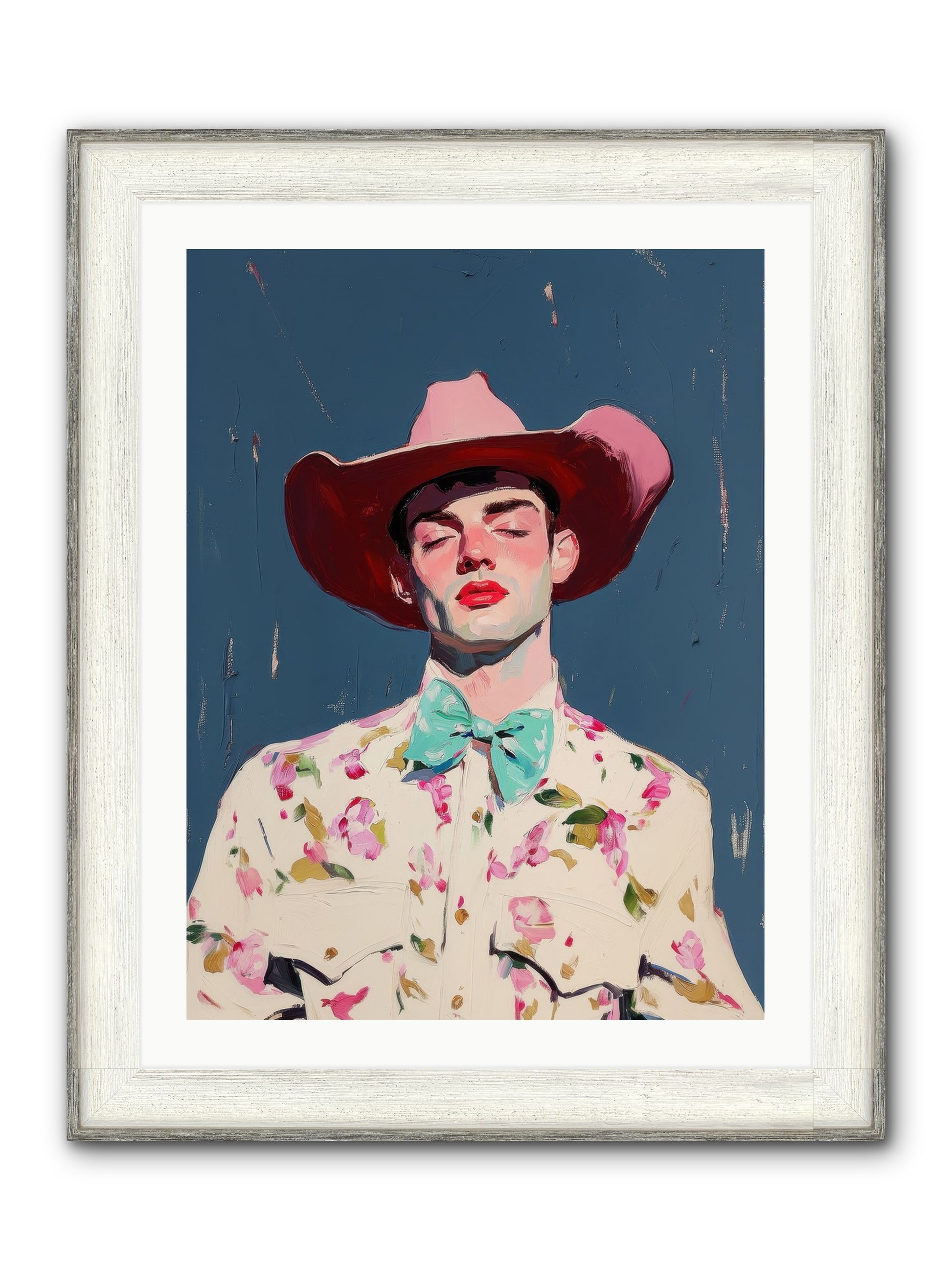 Range Lord Framed Print - Driftwood White 24x32