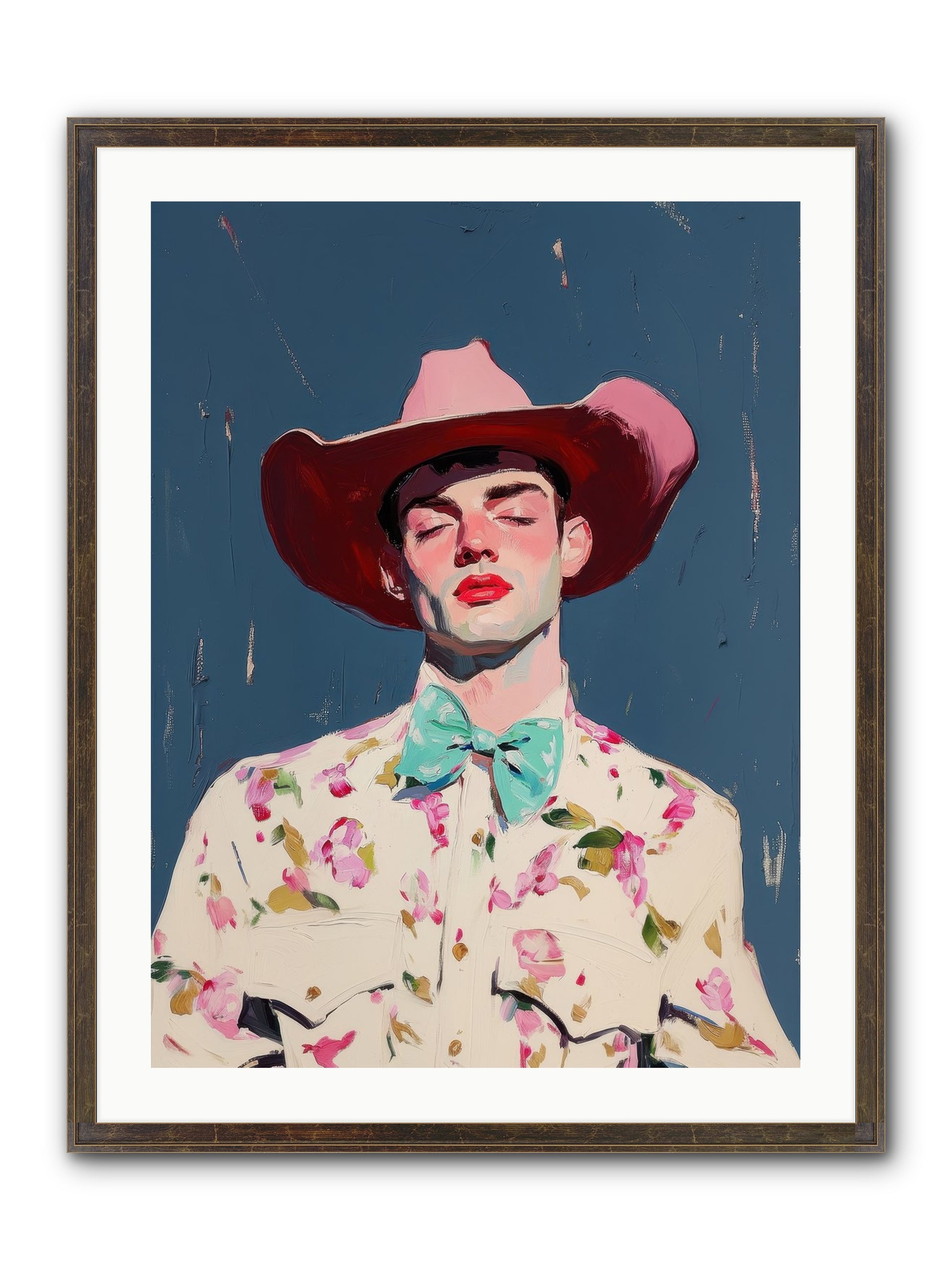 Range Lord Framed Print - Slimwoods Black/Gold 24x32