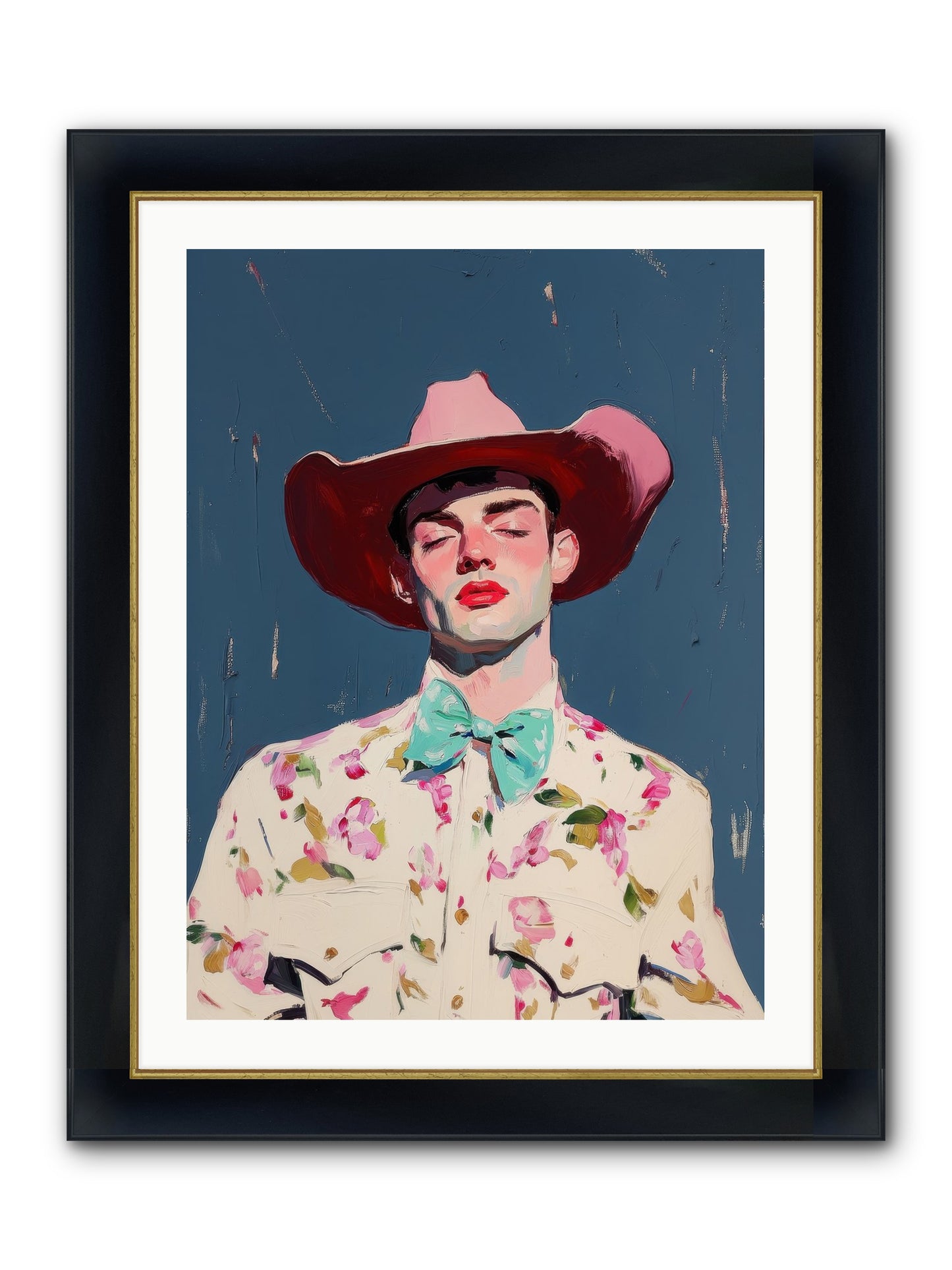 Range Lord Framed Print - Wide Black w/Gold 24x32