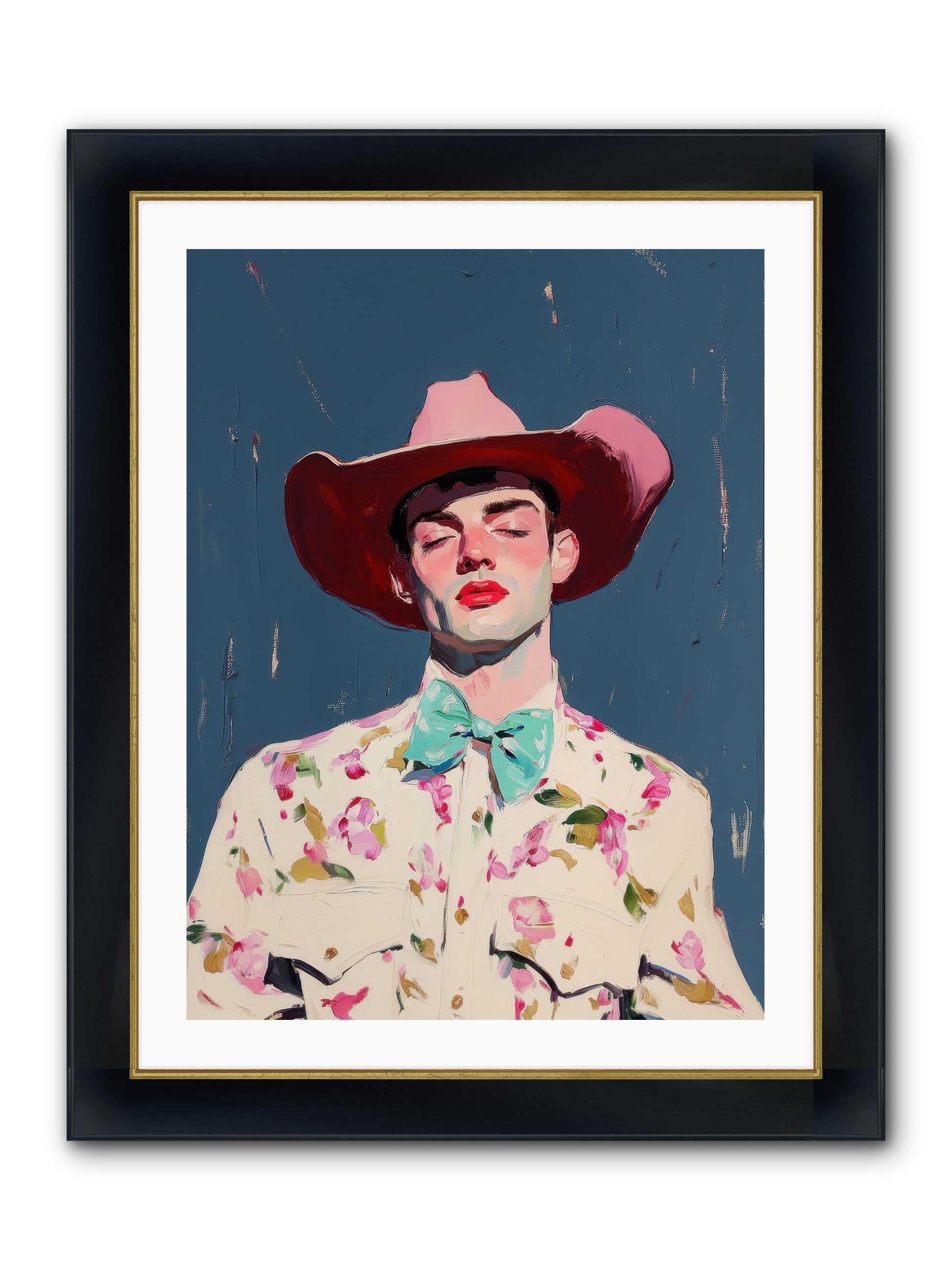 Range Lord Framed Print - Wide Black w/Gold 24x32