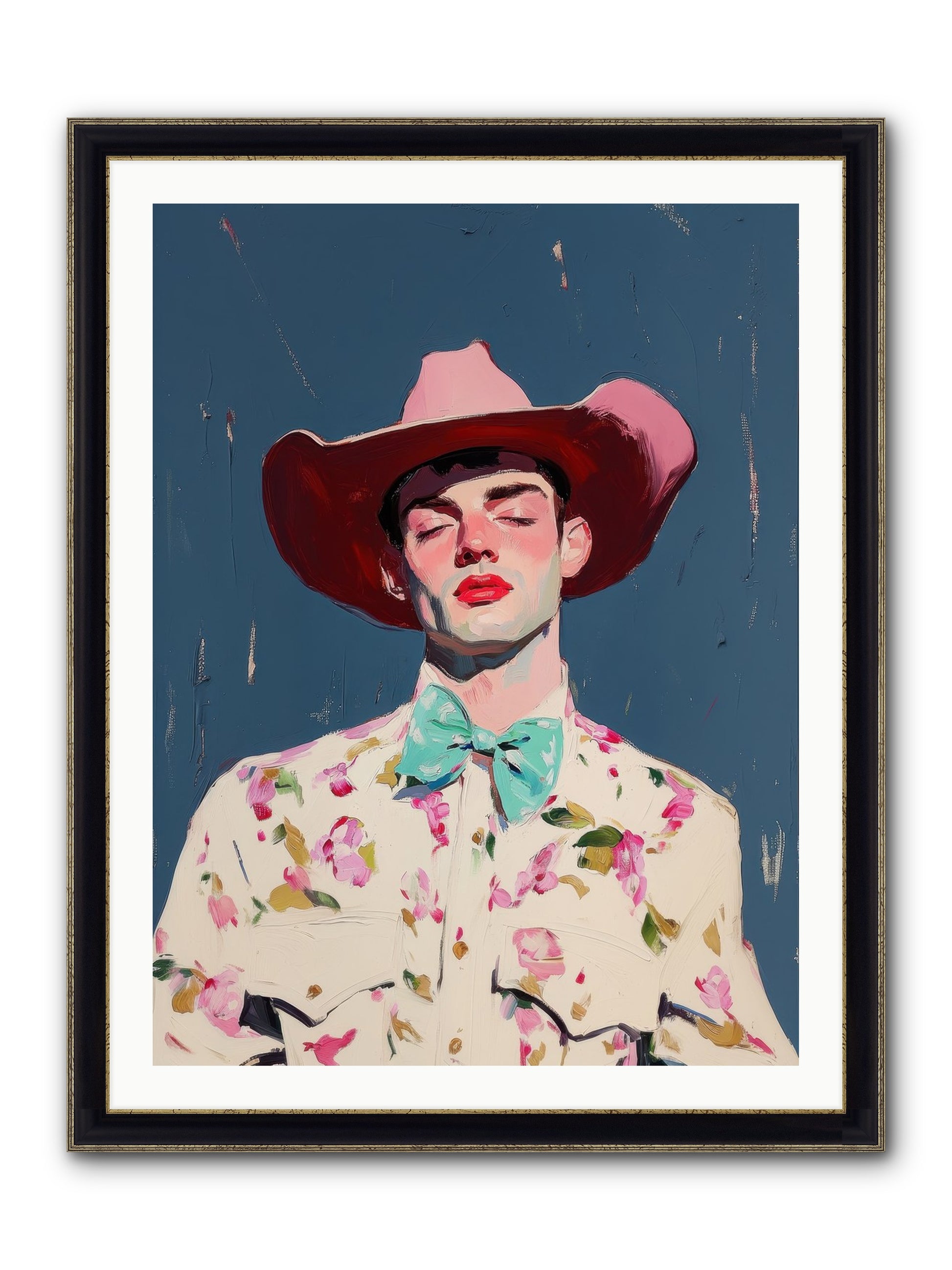 Range Lord Framed Print - Black & Gold 30x40