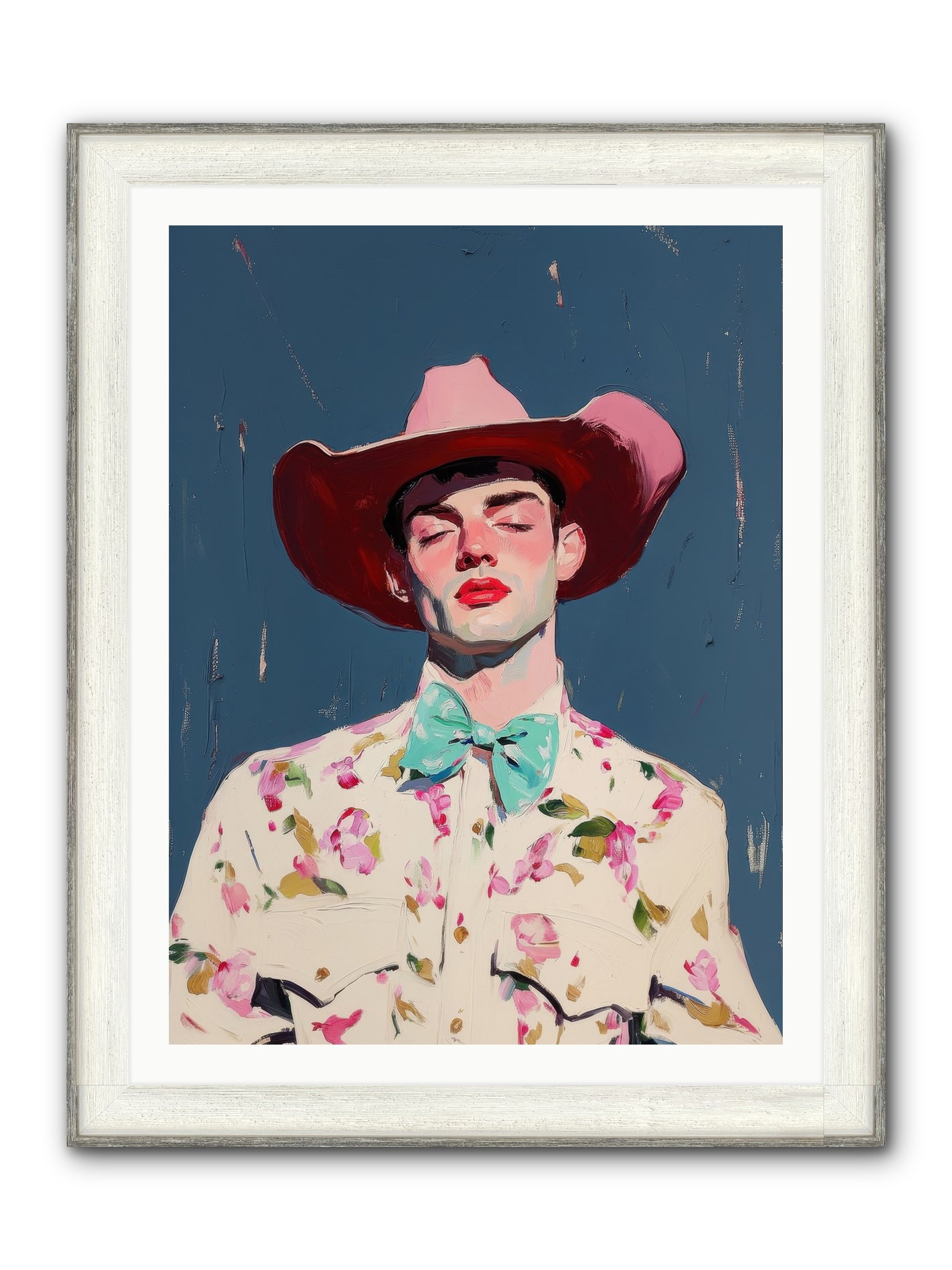 Range Lord Framed Print - Driftwood White 30x40