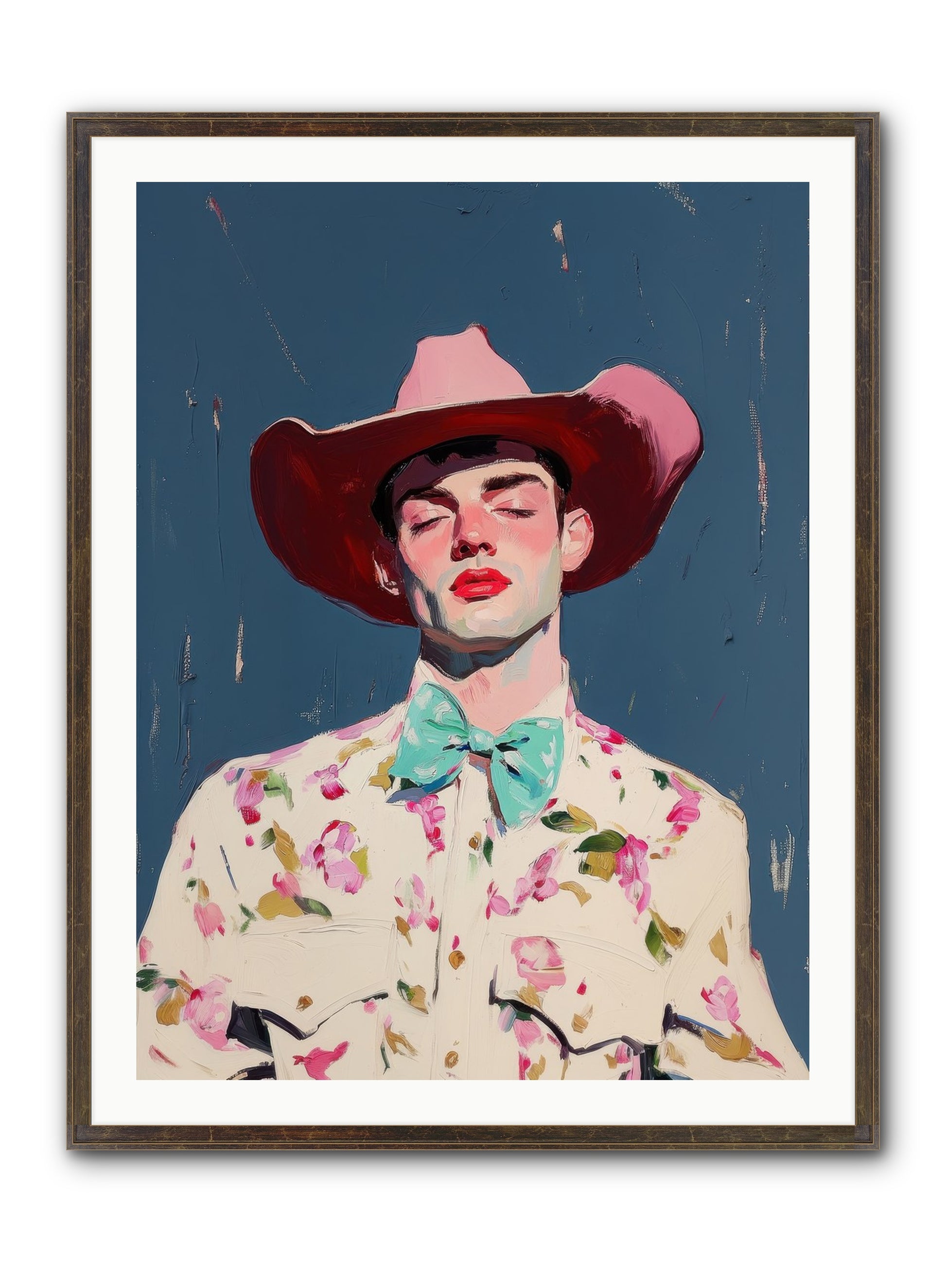 Range Lord Framed Print - Slimwoods Black/Gold 30x40