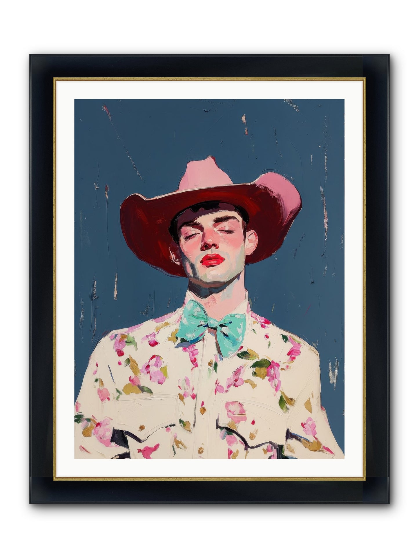Range Lord Framed Print - Wide Black w/Gold 30x40