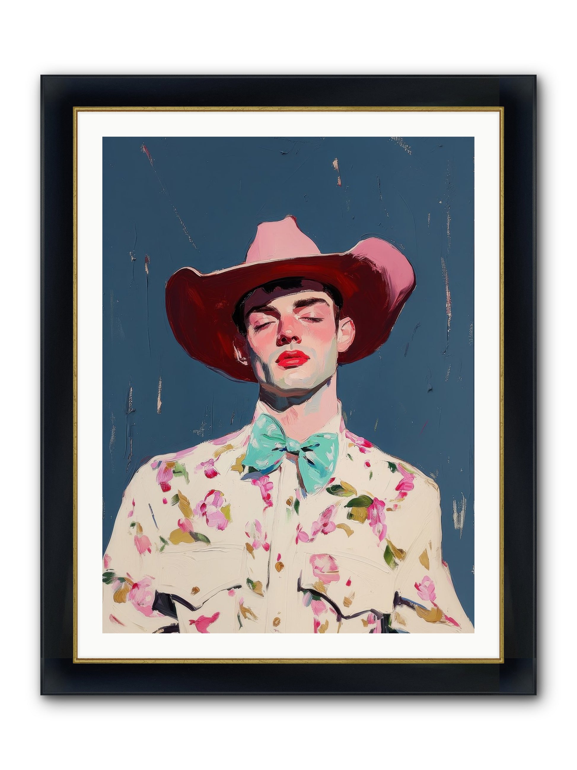 Range Lord Framed Print - Wide Black w/Gold 30x40
