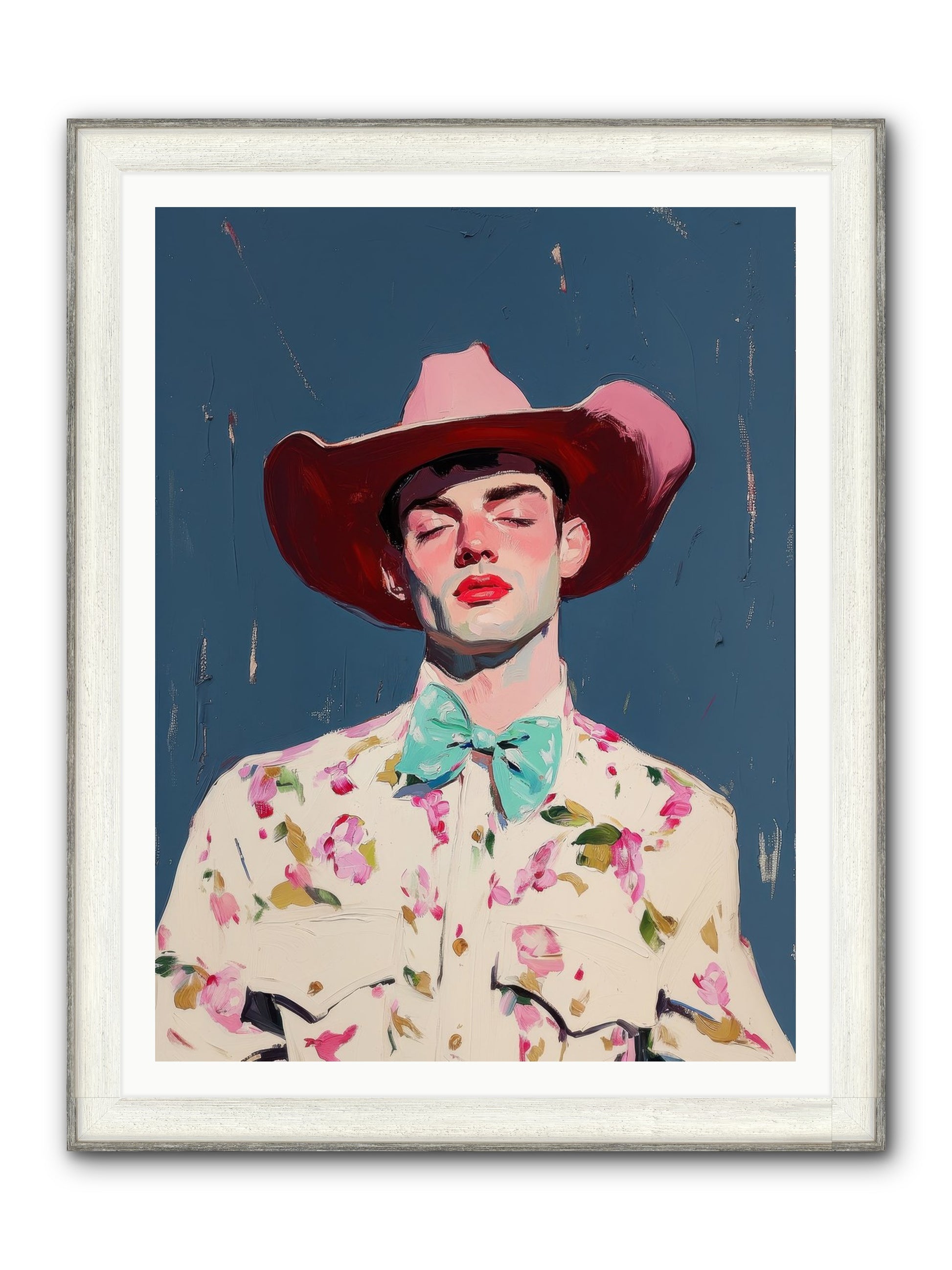 Range Lord Framed Print - Driftwood White 36x48