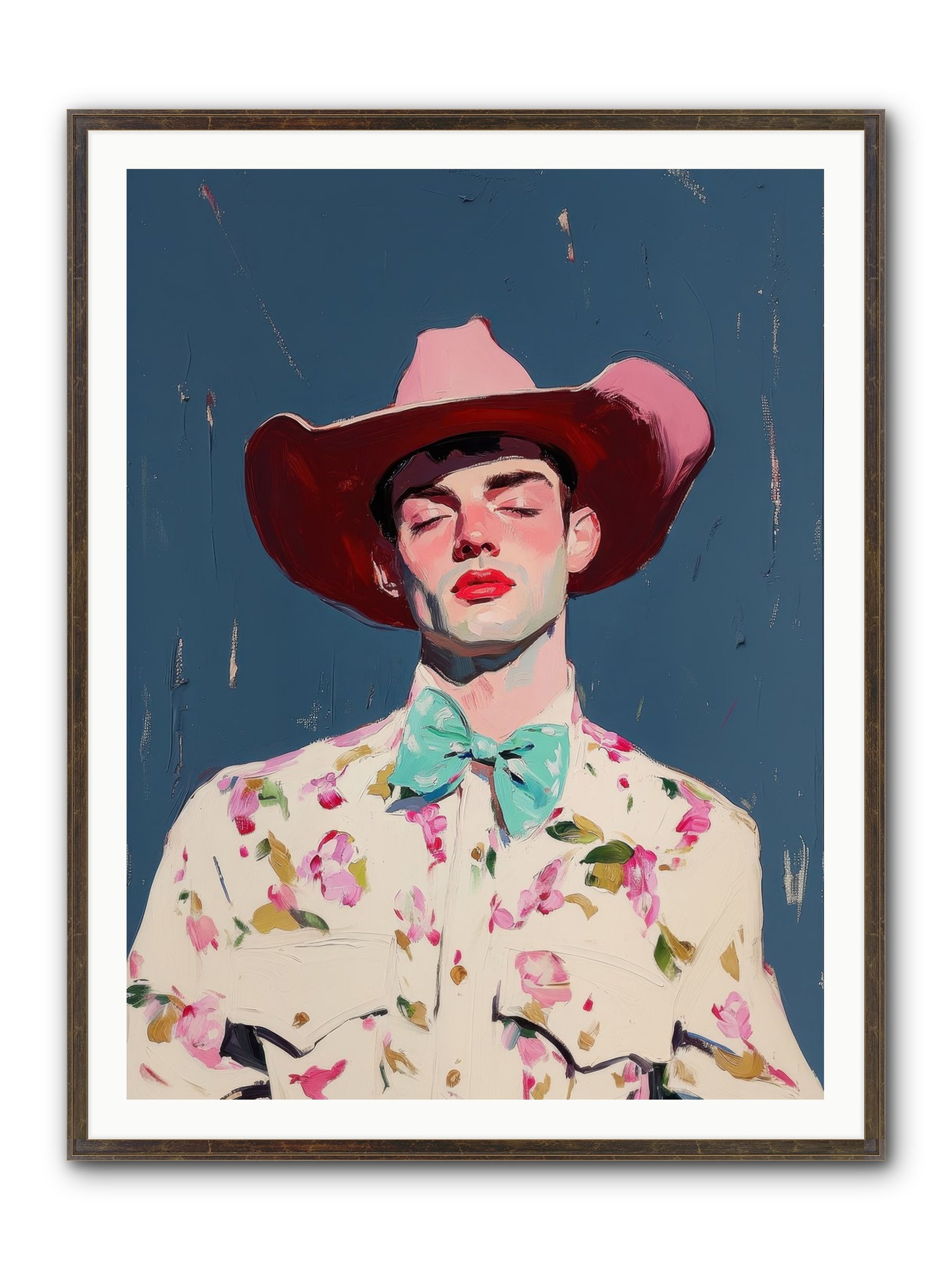 Range Lord Framed Print - Slimwoods Black/Gold 36x48