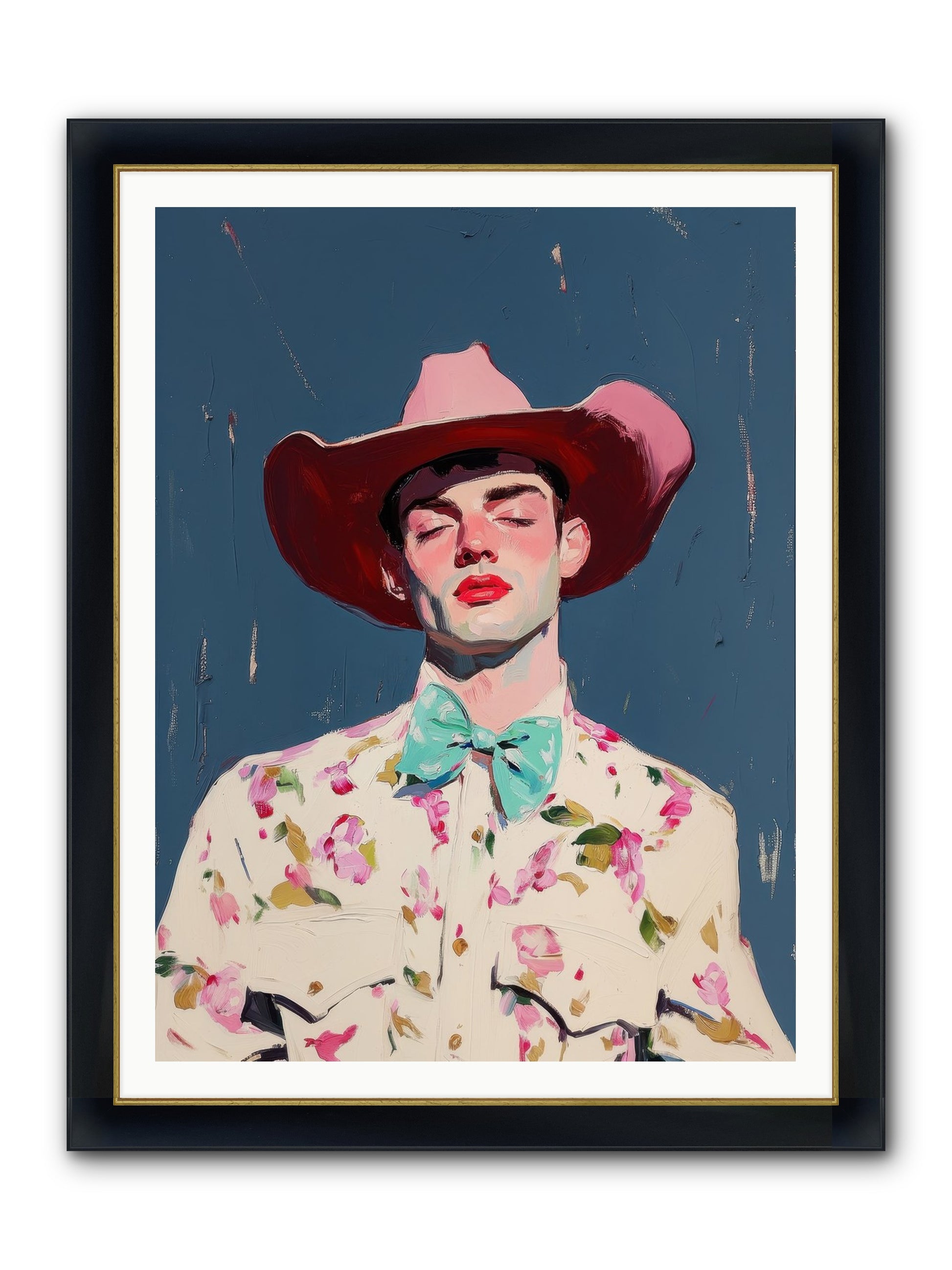 Range Lord Framed Print - Wide Black w/Gold 36x48