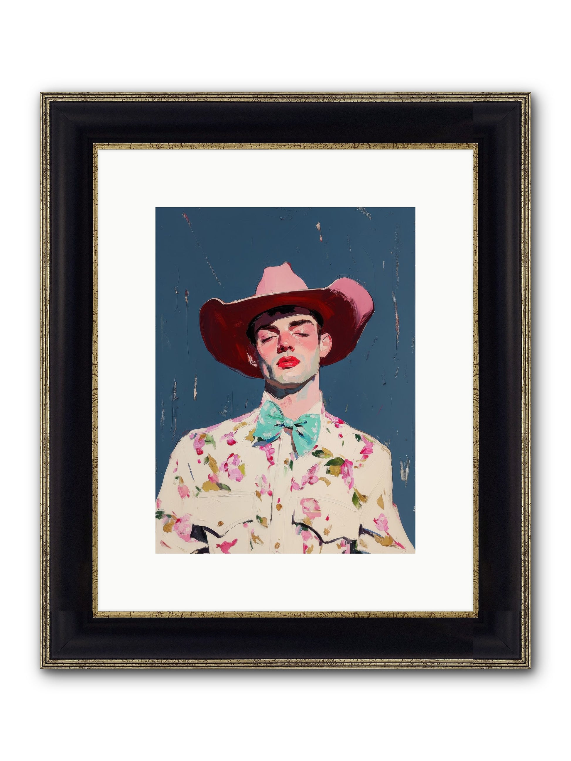 Range Lord Framed Print - Black & Gold 9x12