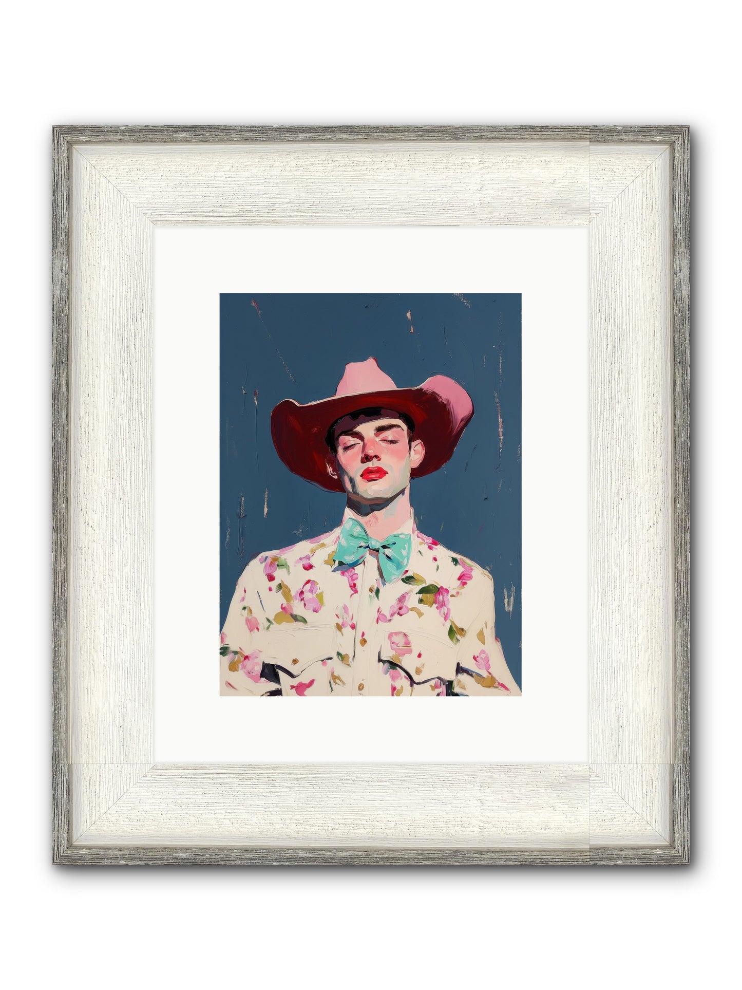Range Lord Framed Print - Driftwood White 9x12