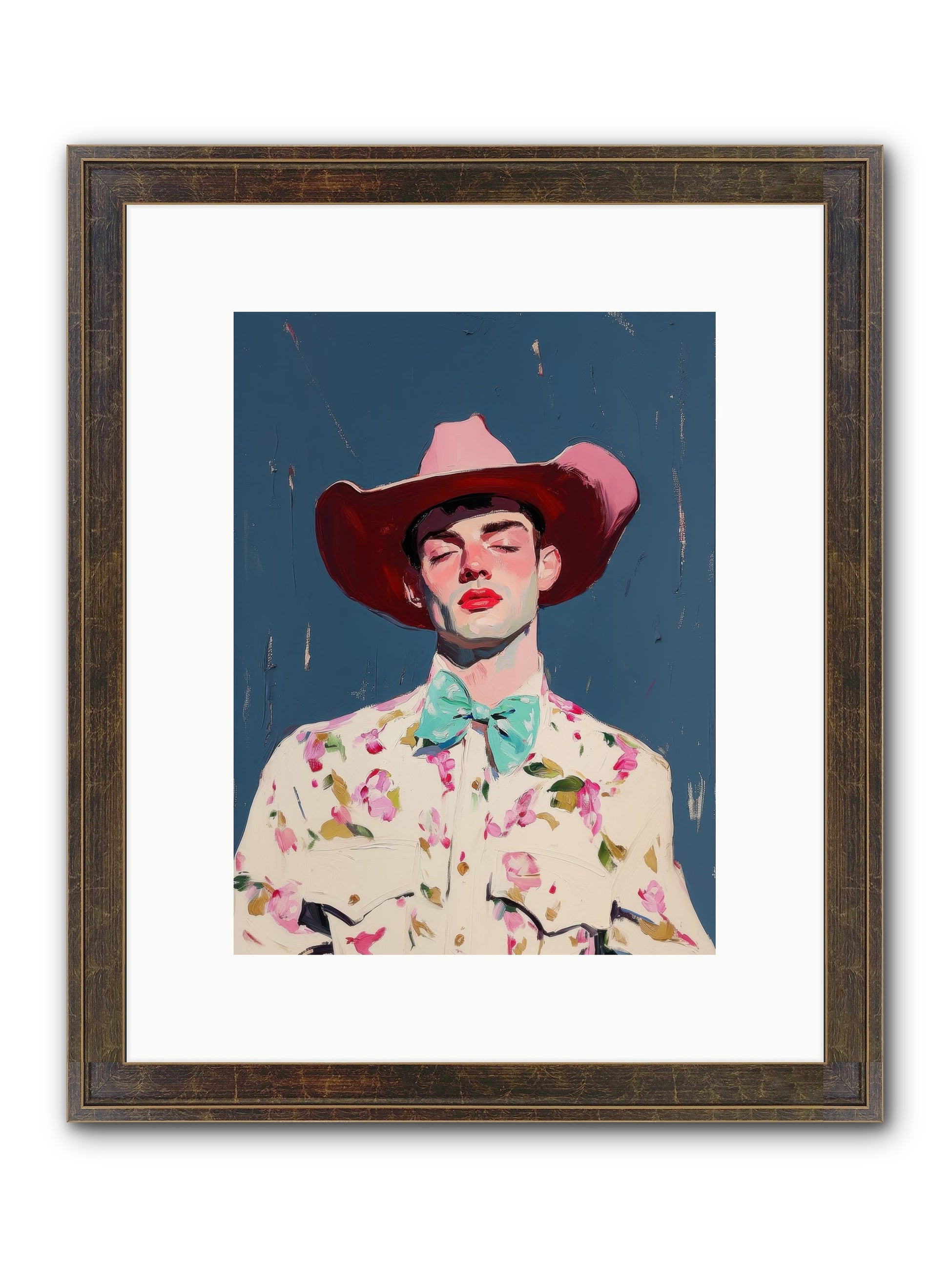 Range Lord Framed Print - Slimwoods Black/Gold 9x12