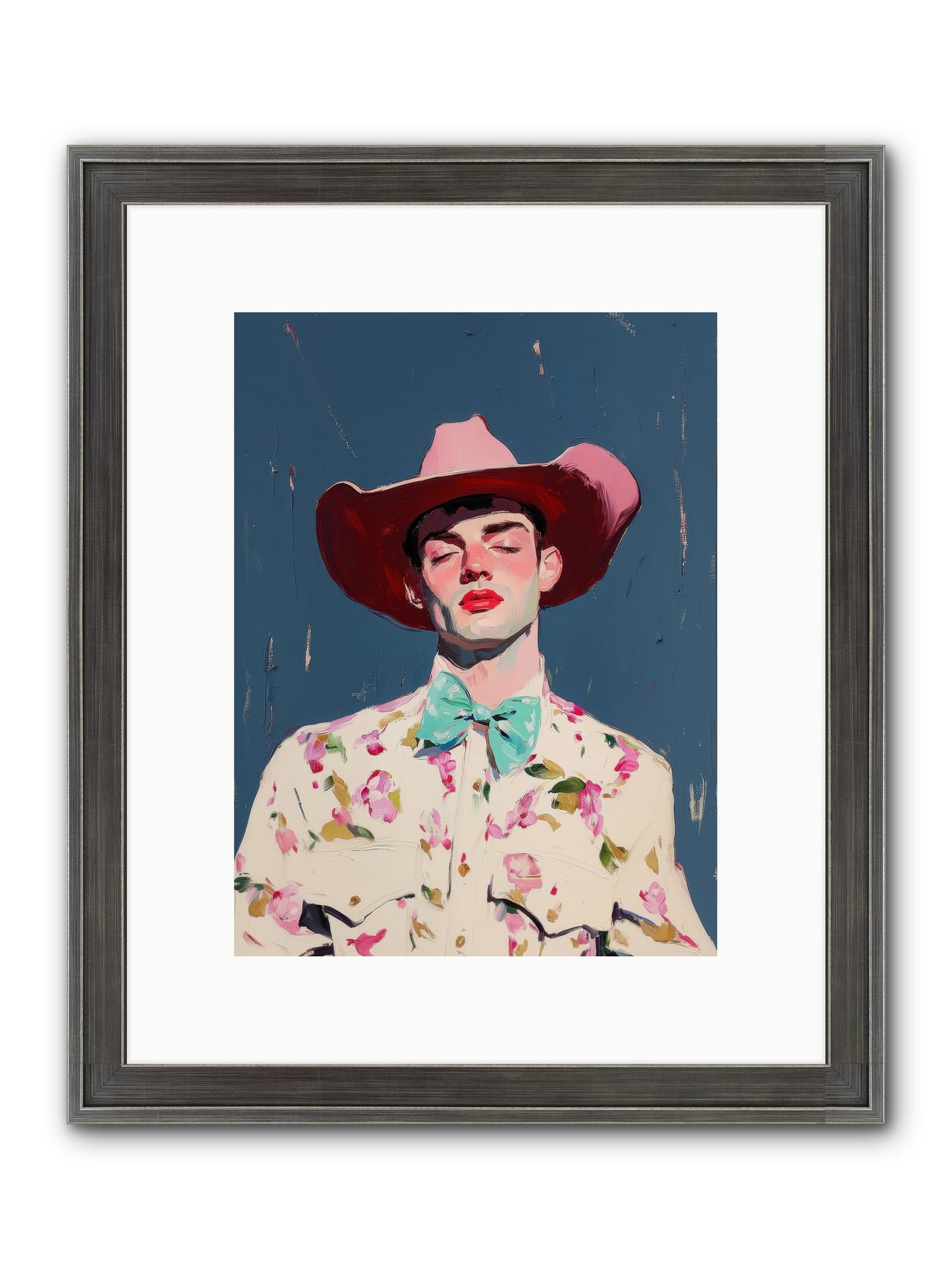 Range Lord Framed Print - Slimwoods Black/Silver 9x12