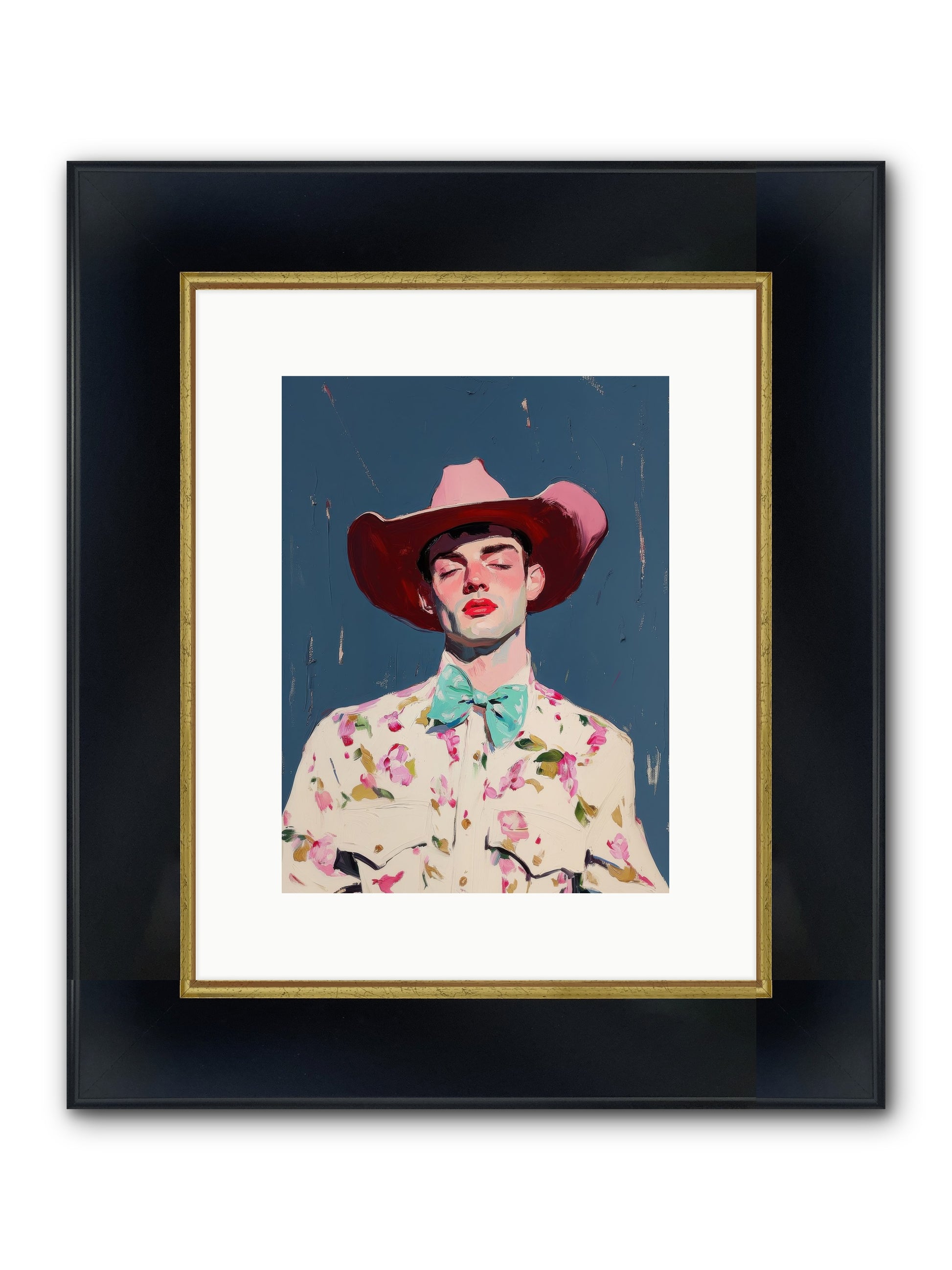 Range Lord Framed Print - Wide Black w/Gold 9x12
