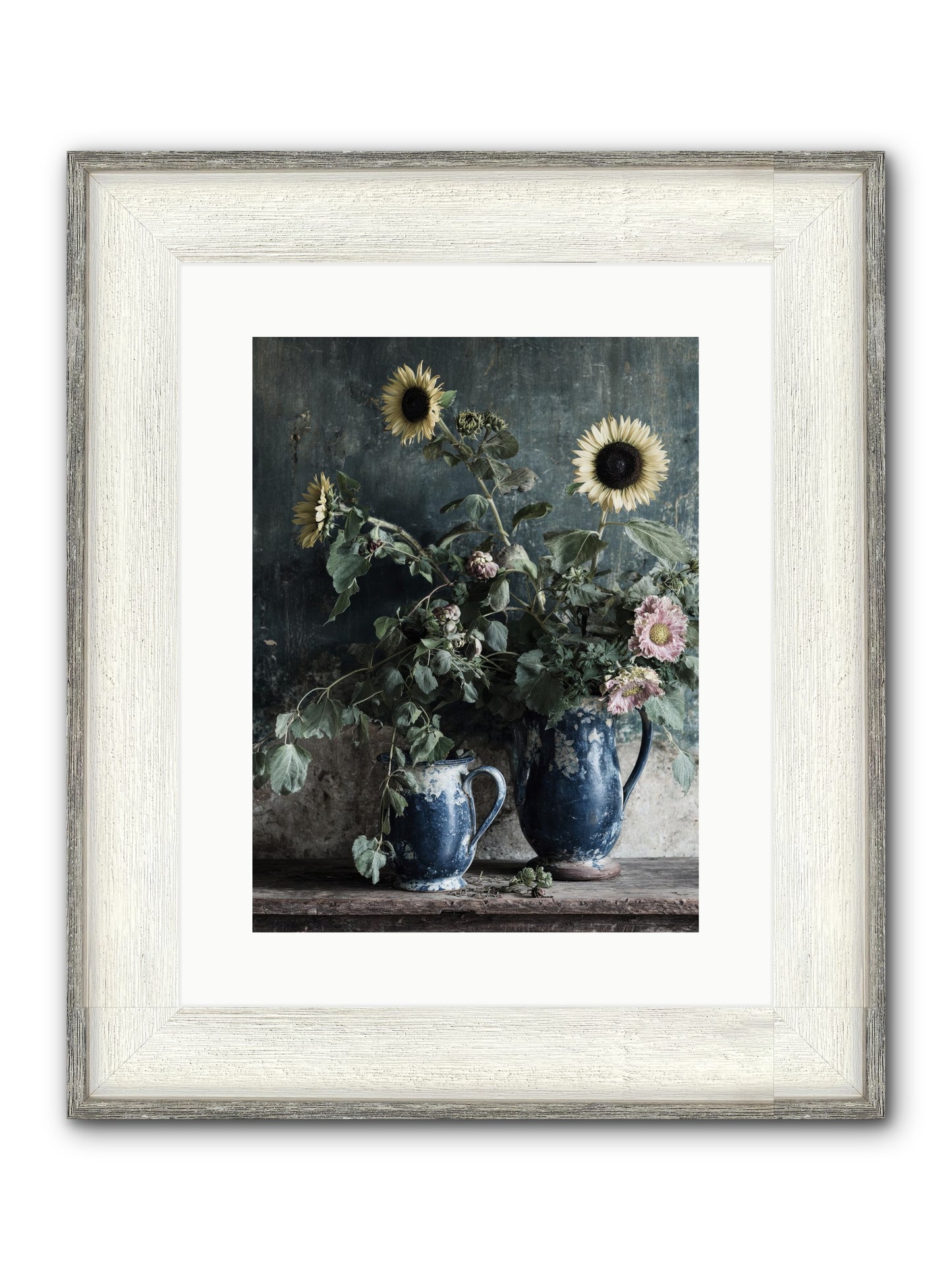 Ranier Framed Print - Driftwood White 12x16