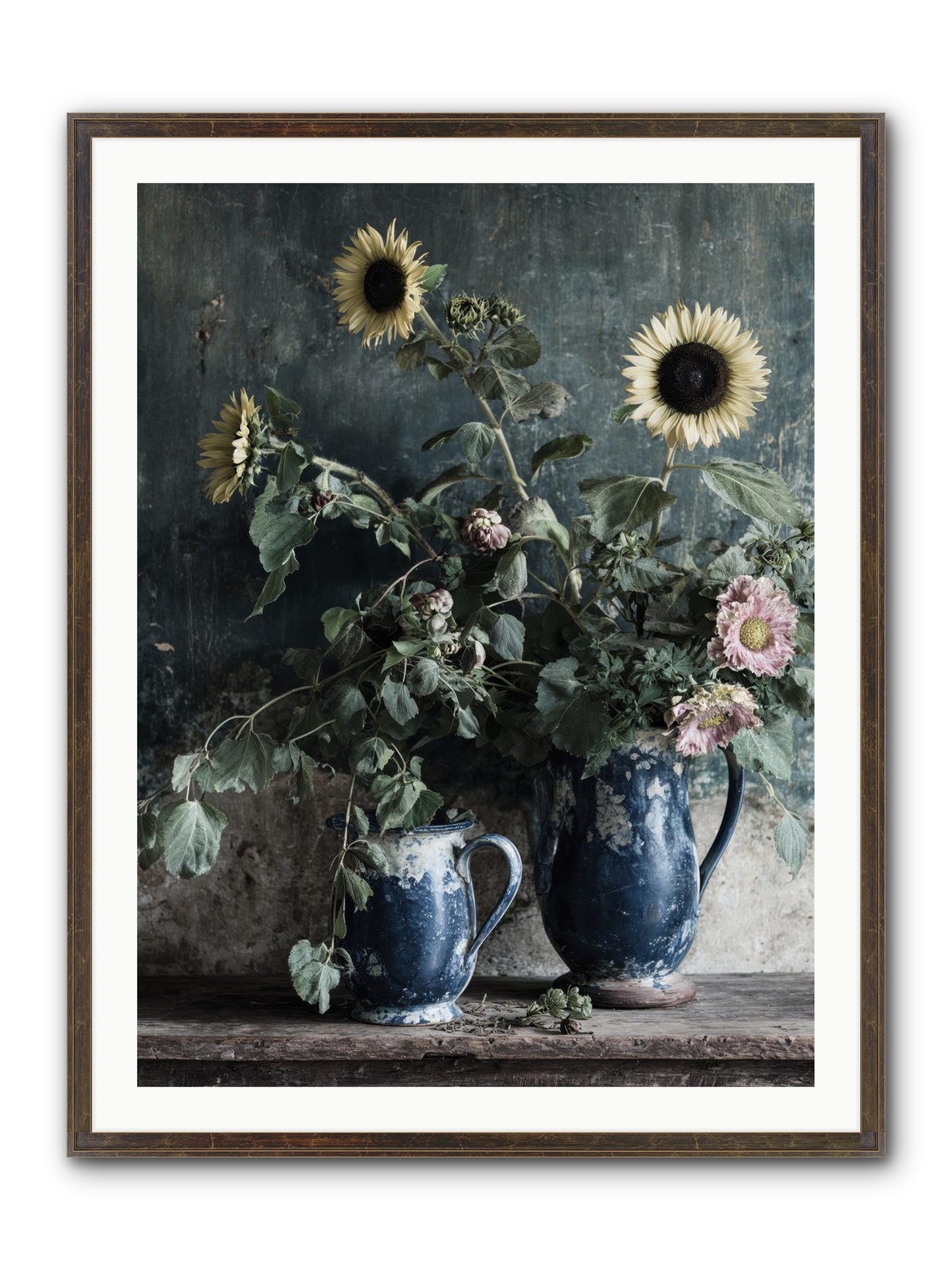Ranier Framed Print - Slimwoods Black/Gold 30x40