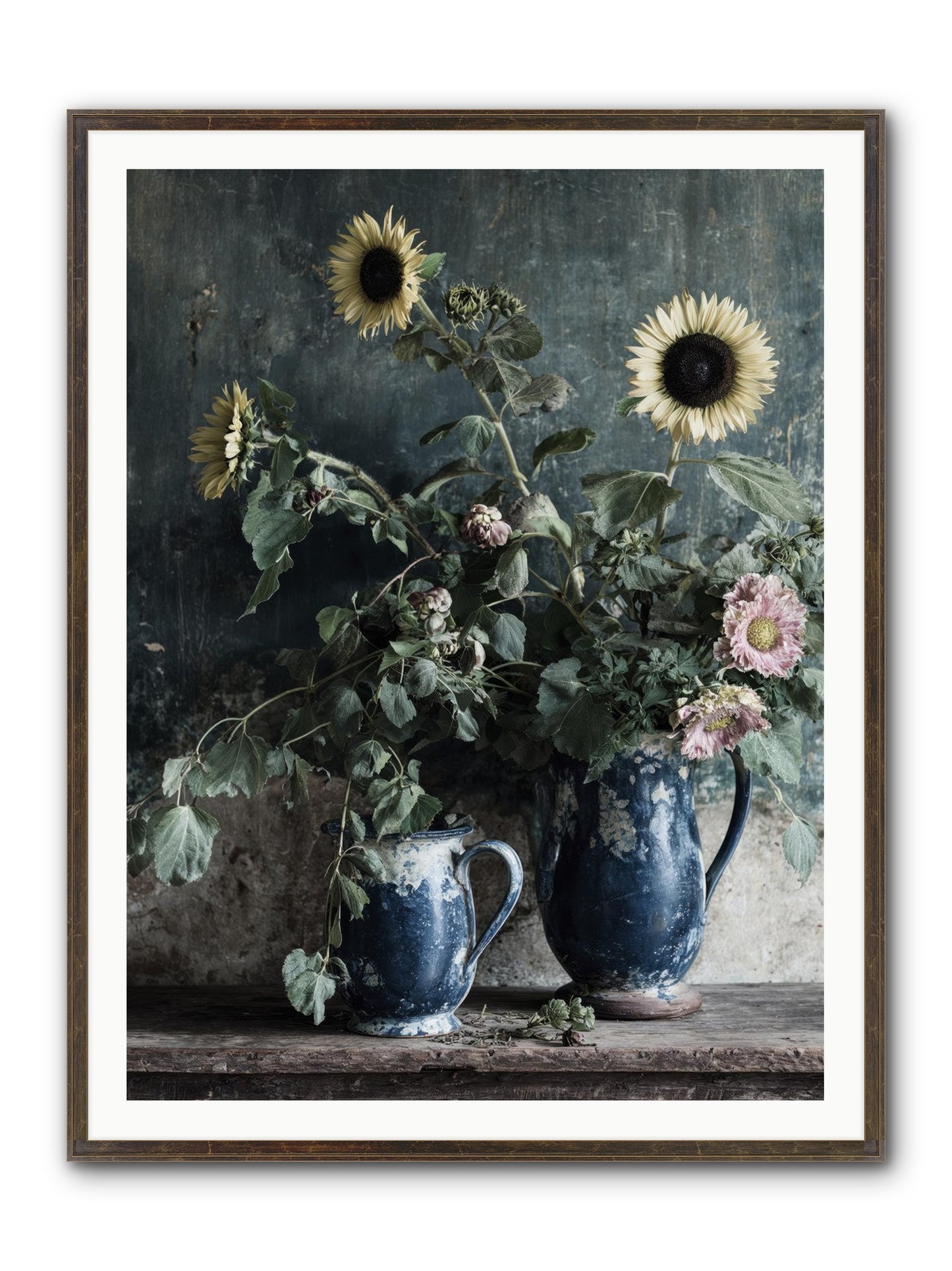 Ranier Framed Print - Slimwoods Black/Gold 36x48
