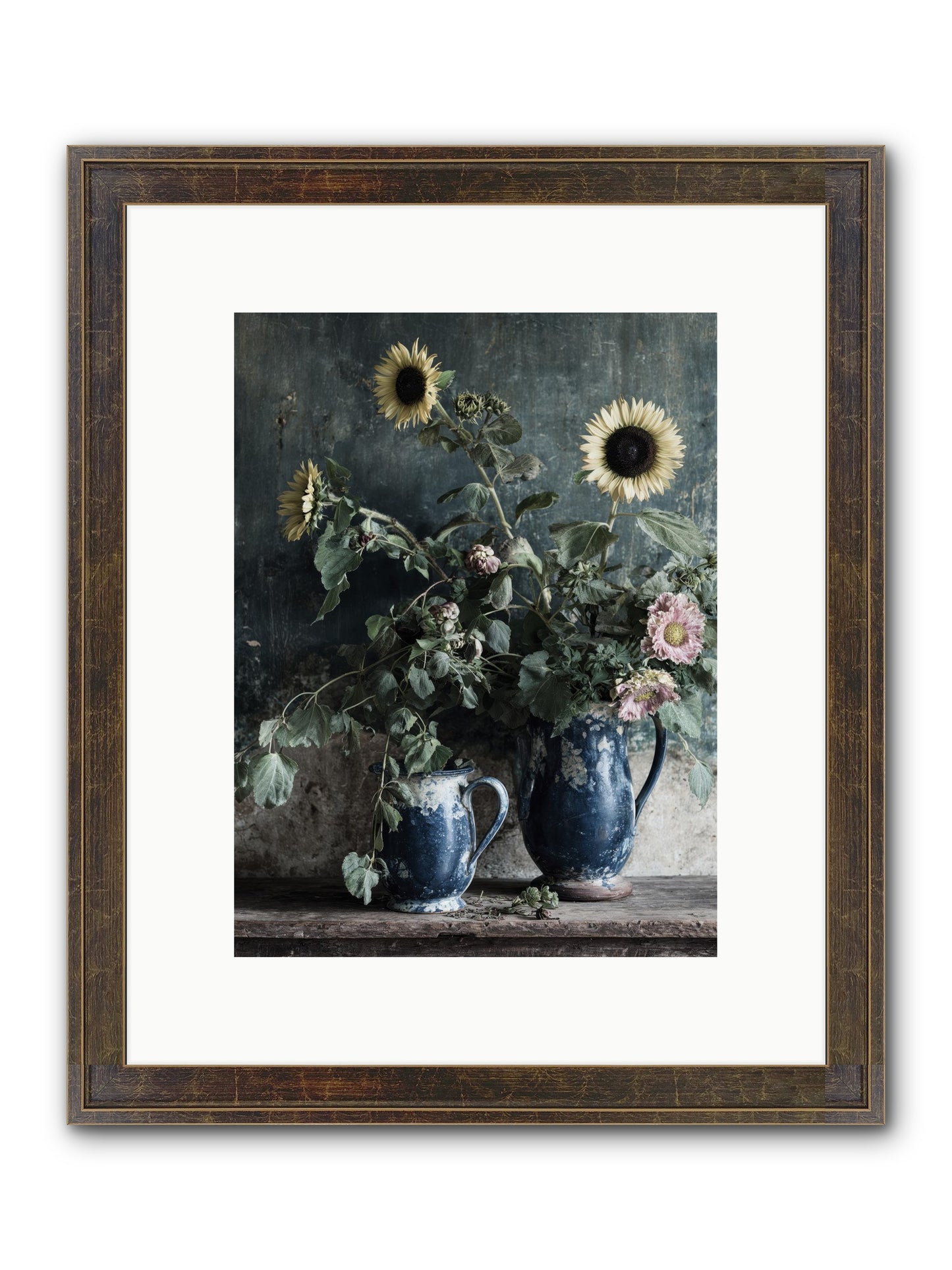 Ranier Framed Print - Slimwoods Black/Gold 9x12
