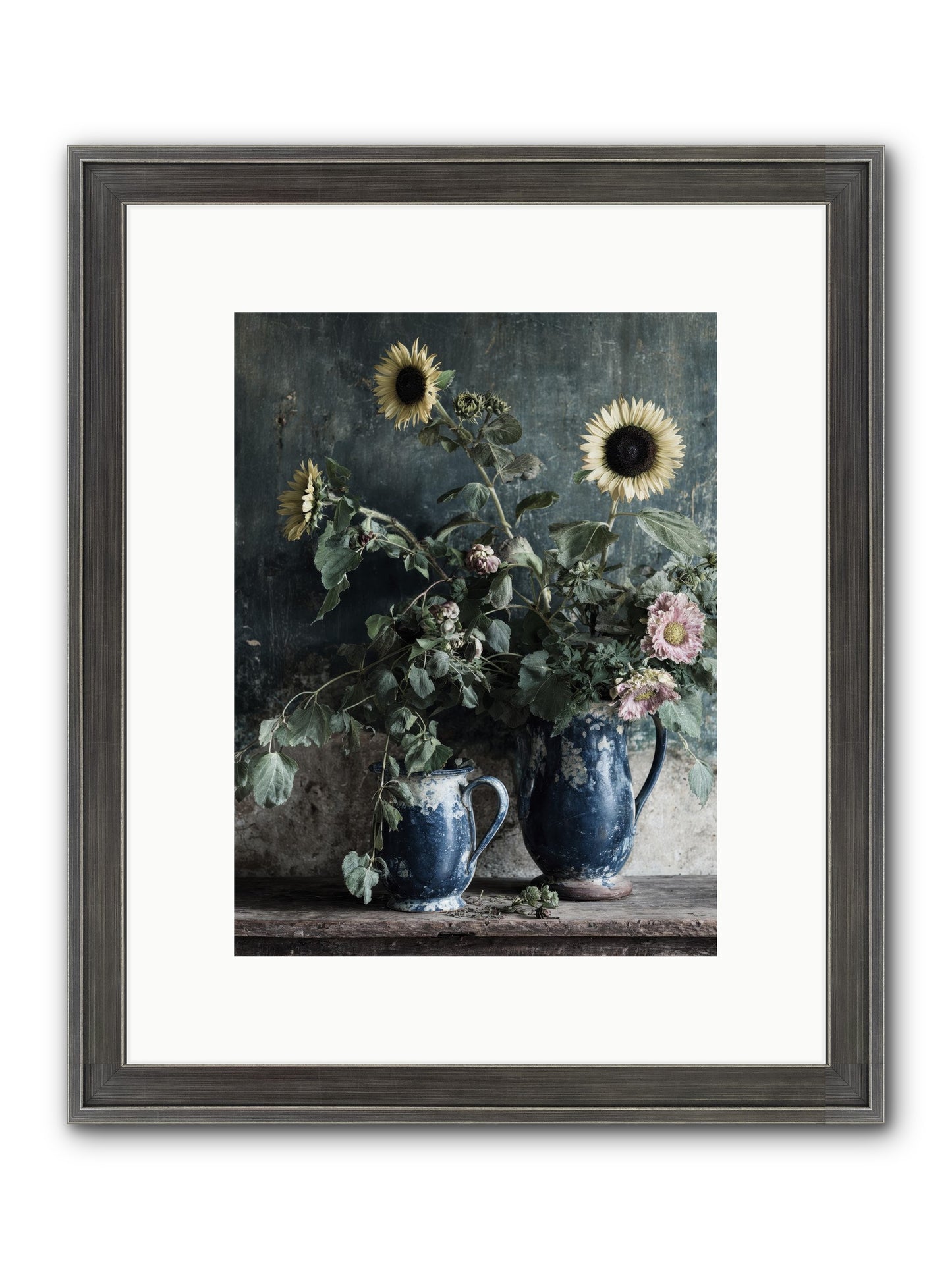 Ranier Framed Print - Slimwoods Black/Silver 9x12