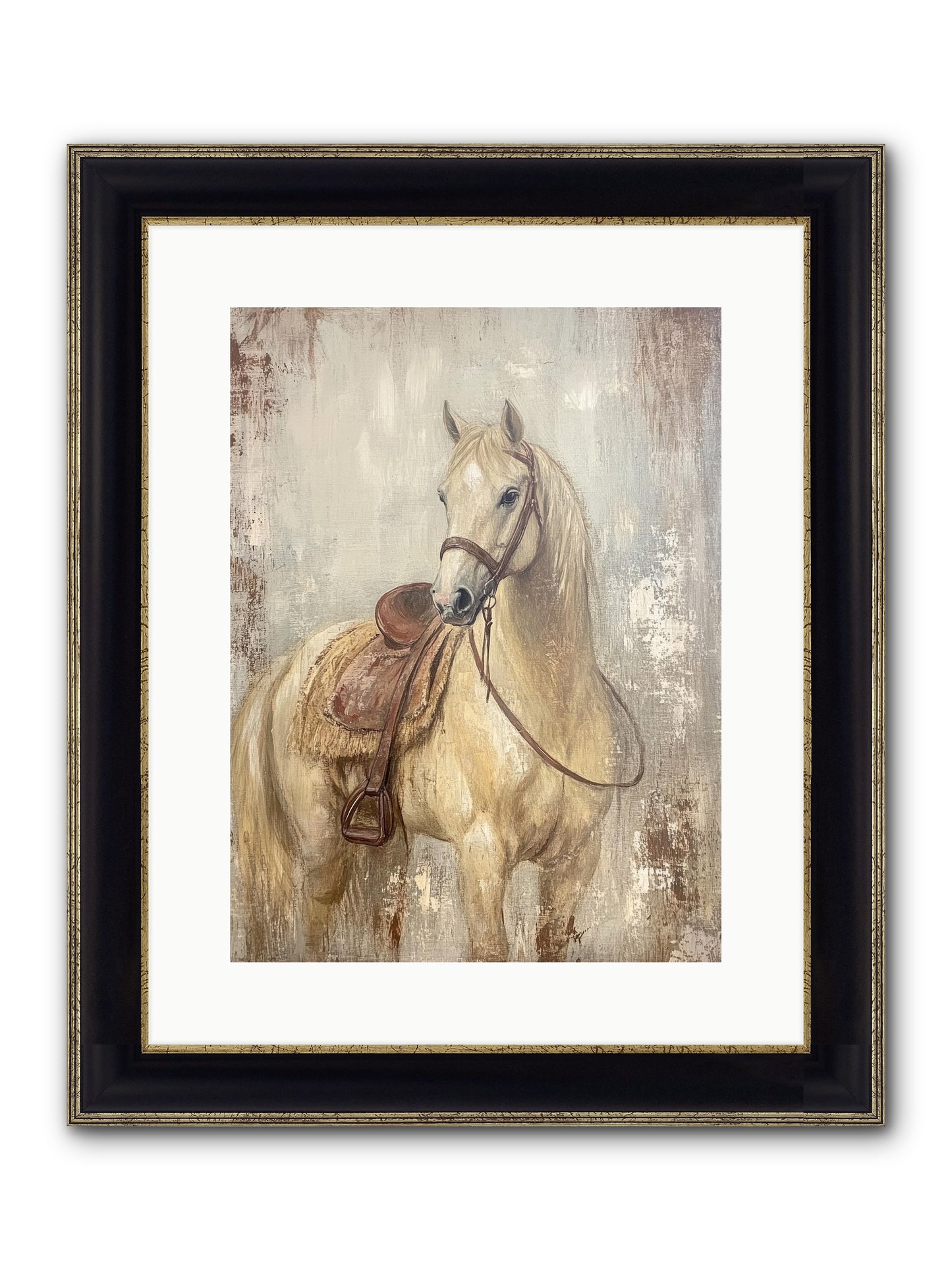 Rattlesnake Ridge Framed Print - Black & Gold 12x16