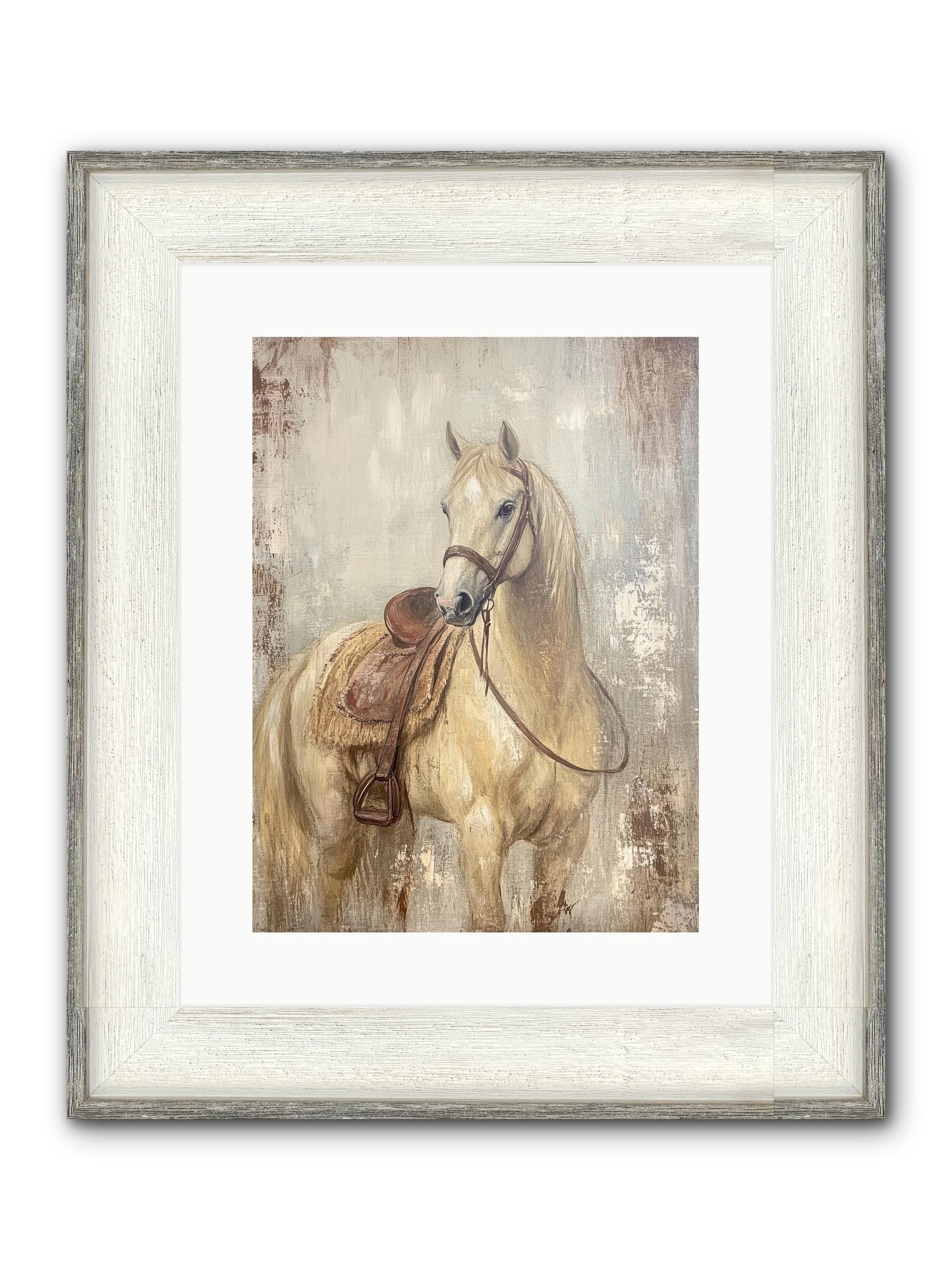 Rattlesnake Ridge Framed Print - Driftwood White 12x16