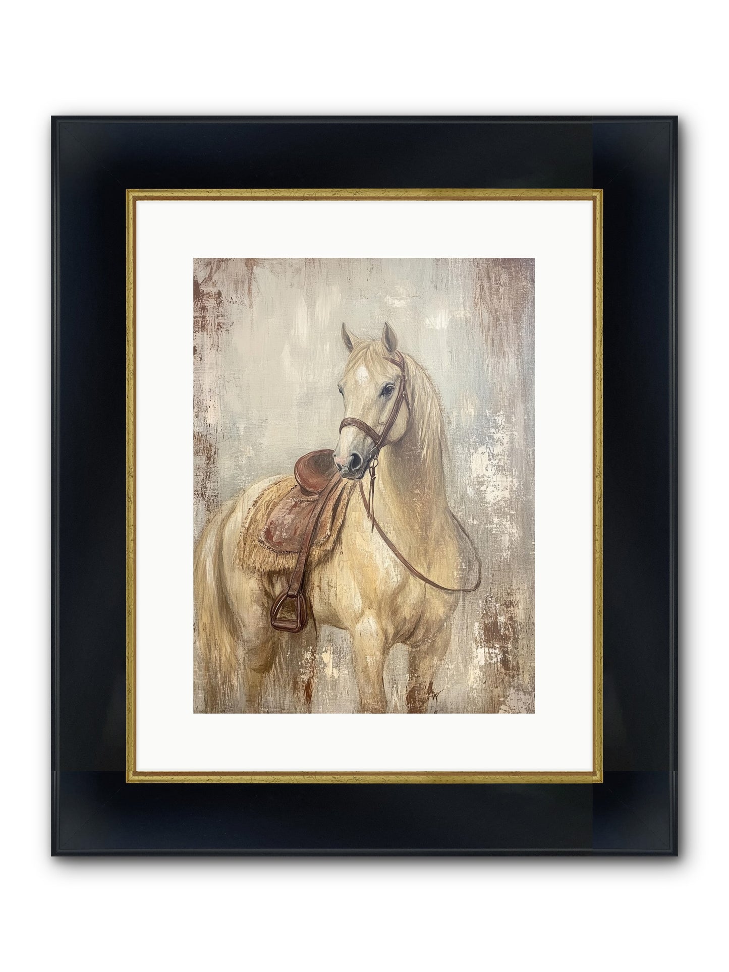 Rattlesnake Ridge Framed Print - Wide Black w/Gold 12x16