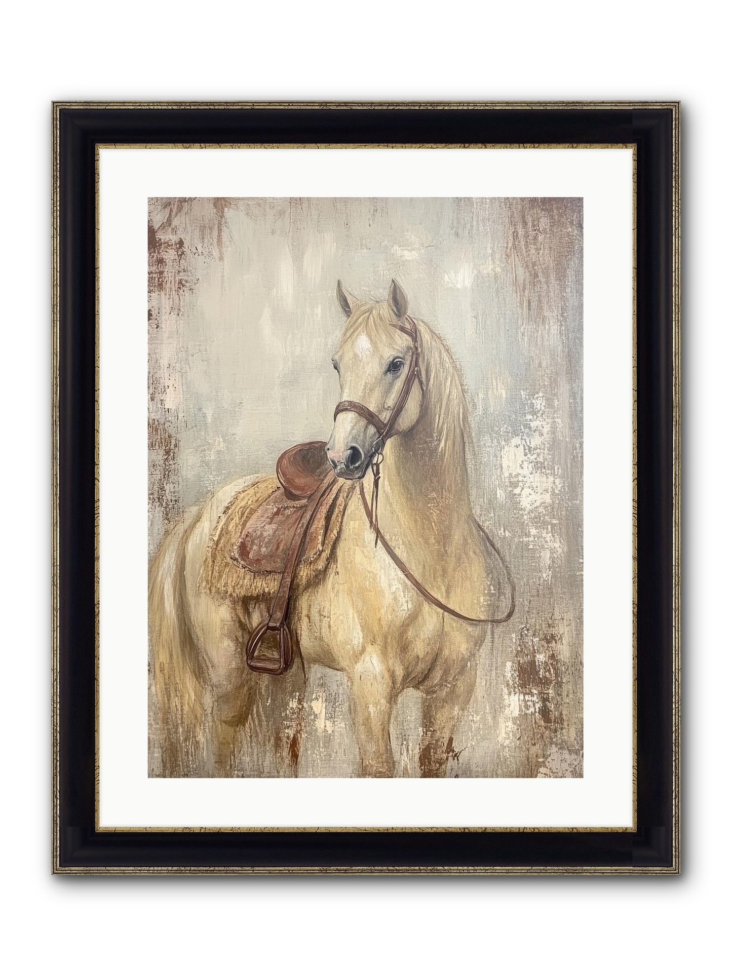 Rattlesnake Ridge Framed Print - Black & Gold 18x24