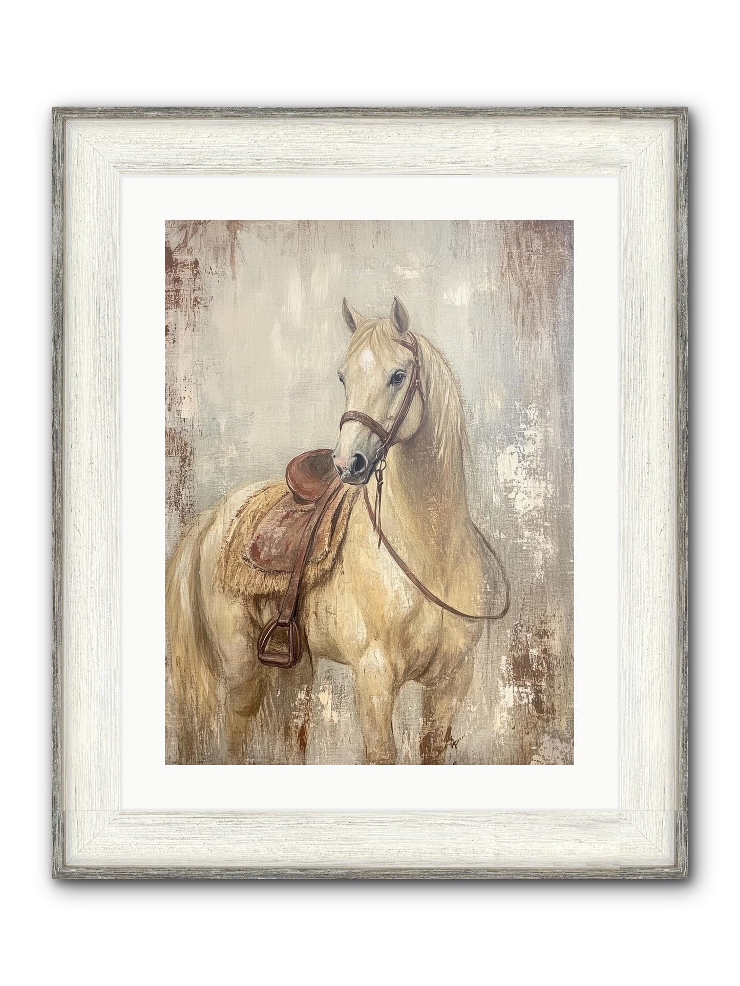 Rattlesnake Ridge Framed Print - Driftwood White 18x24