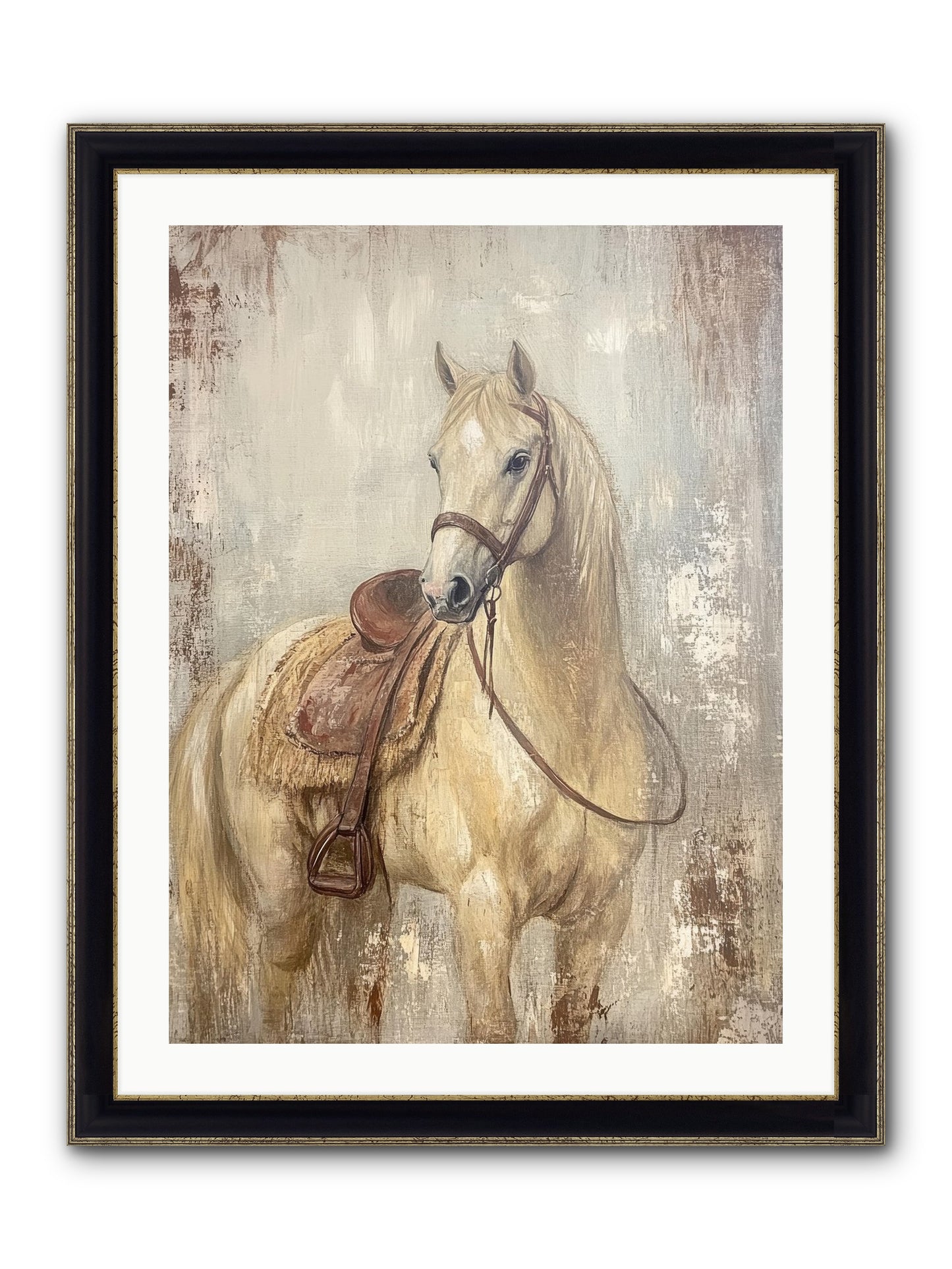 Rattlesnake Ridge Framed Print - Black & Gold 24x32