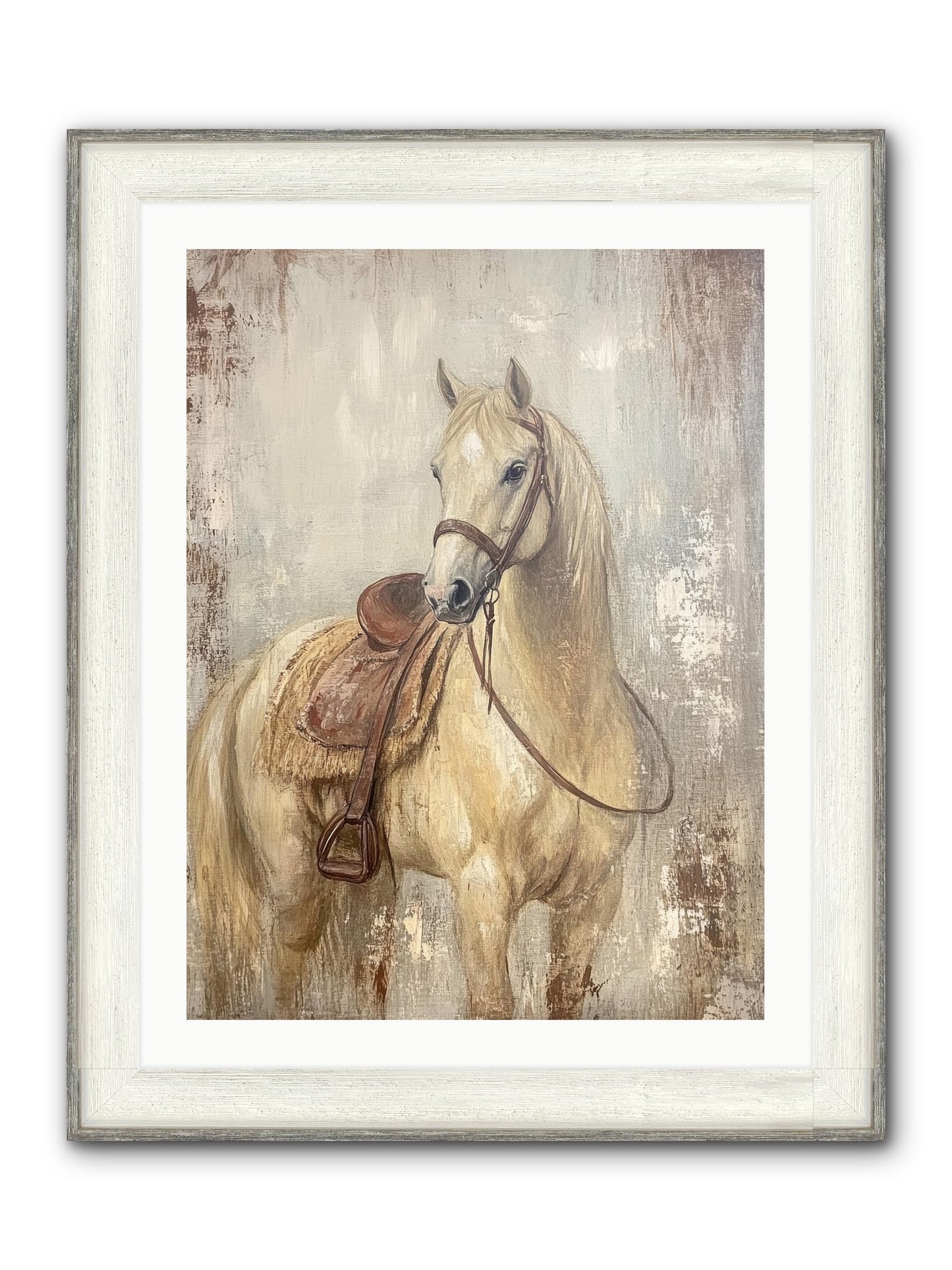 Rattlesnake Ridge Framed Print - Driftwood White 24x32