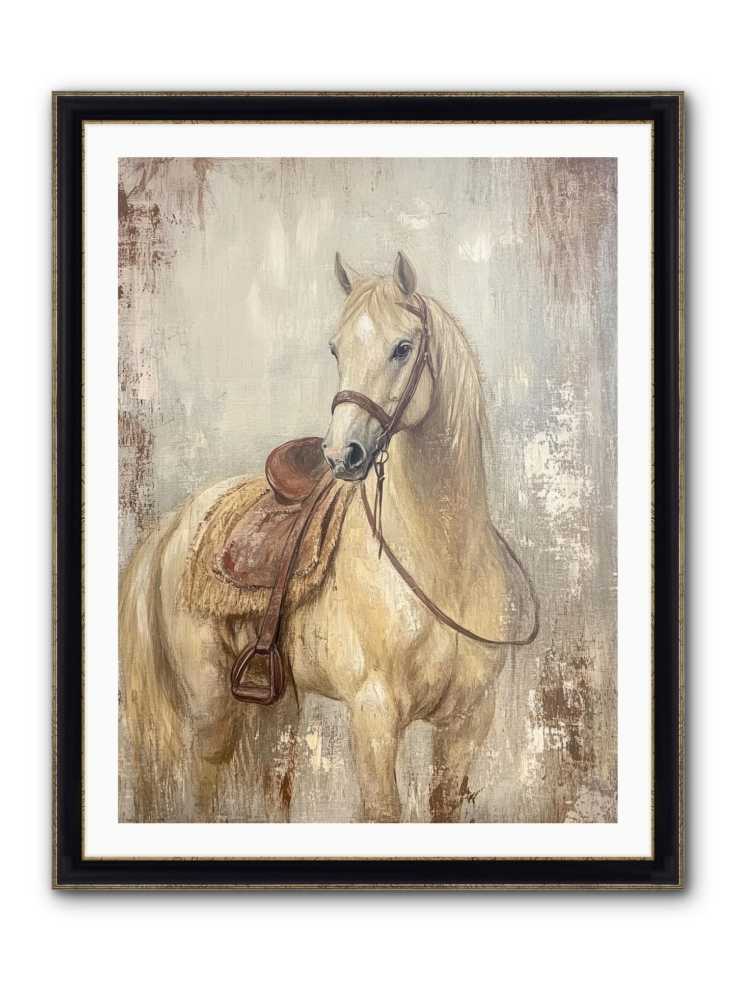 Rattlesnake Ridge Framed Print - Black & Gold 30x40