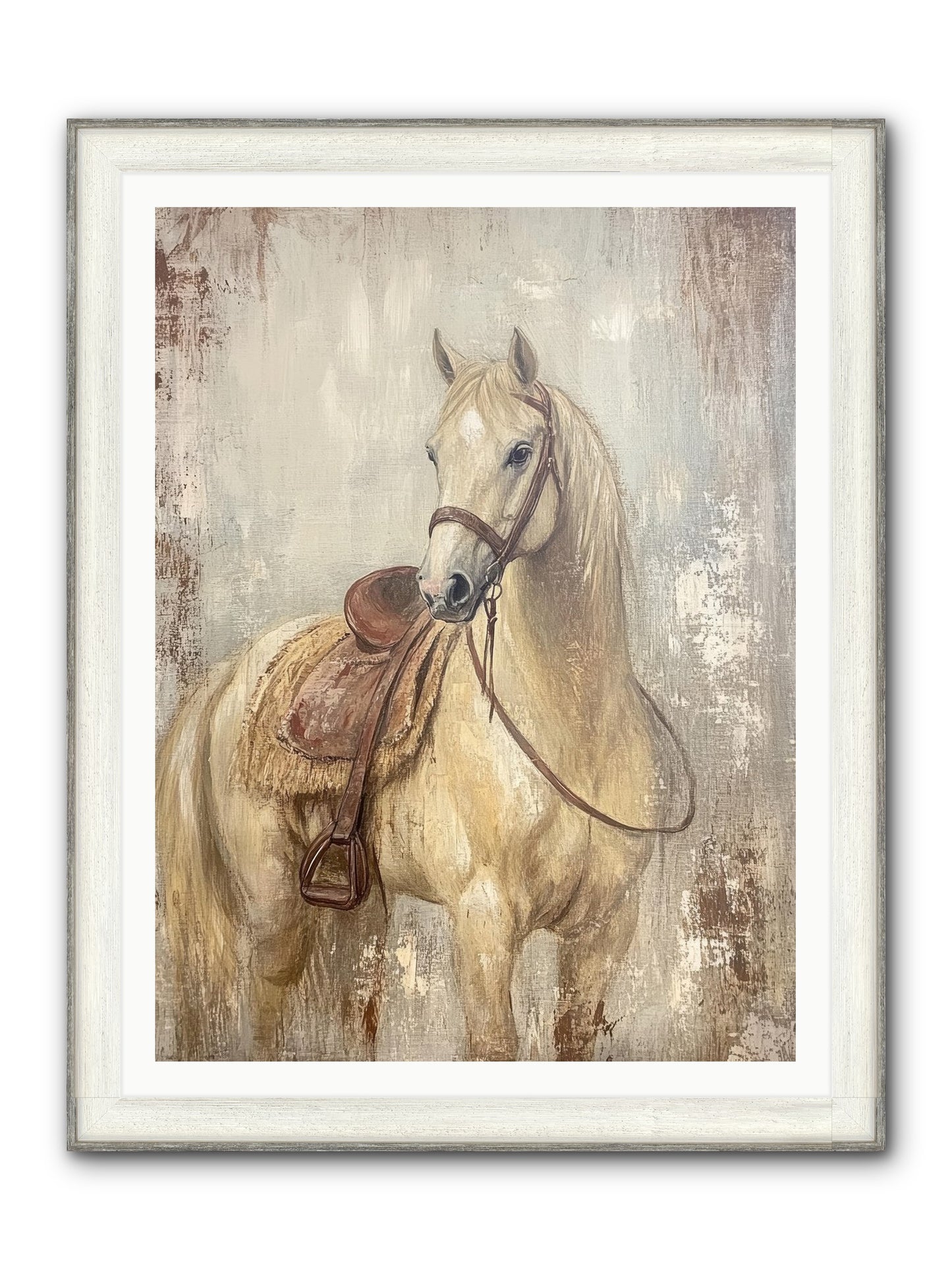 Rattlesnake Ridge Framed Print - Driftwood White 36x48