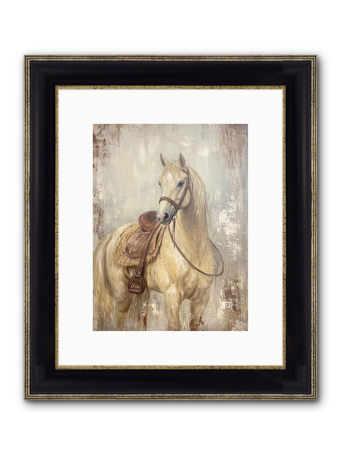 Rattlesnake Ridge Framed Print - Black & Gold 9x12