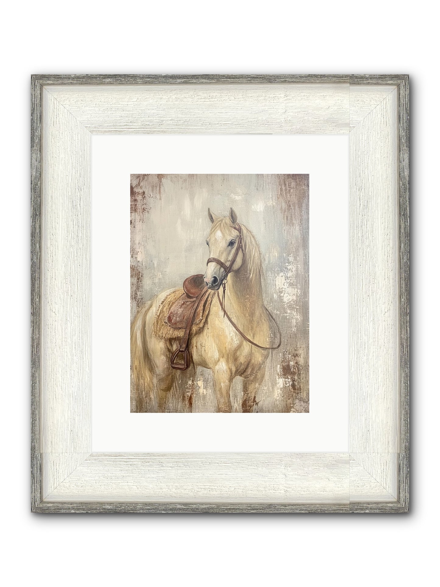 Rattlesnake Ridge Framed Print - Driftwood White 9x12
