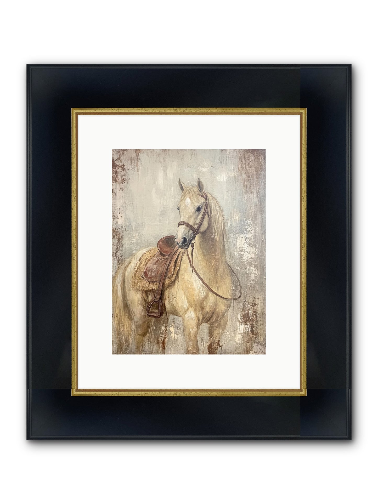 Rattlesnake Ridge Framed Print - Wide Black w/Gold 9x12