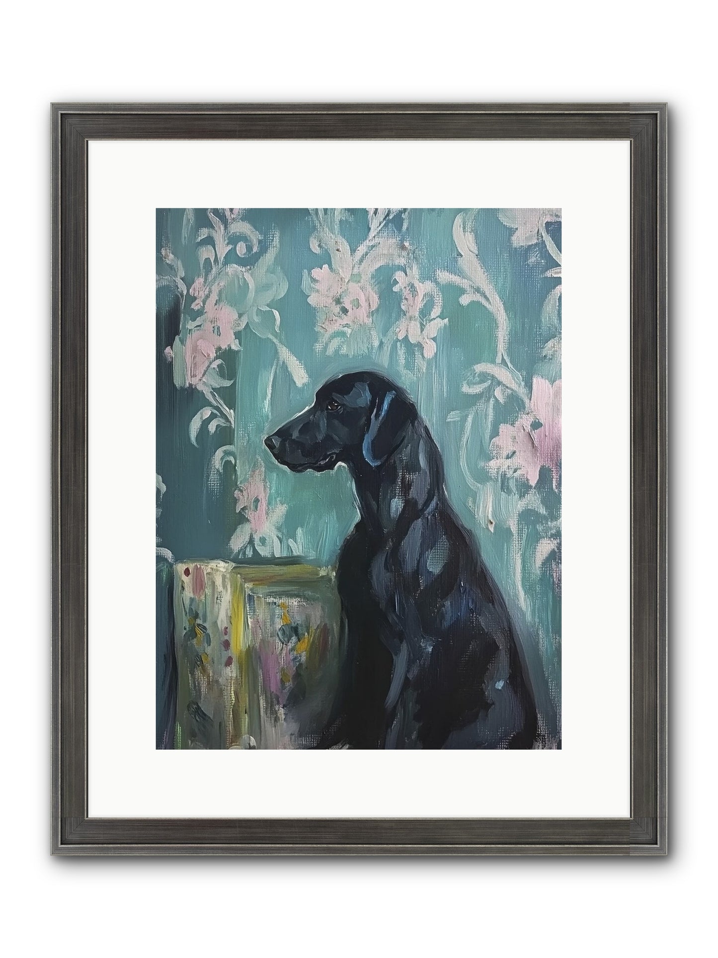 Raven Framed Print - Slimwoods Black/Silver 12x16