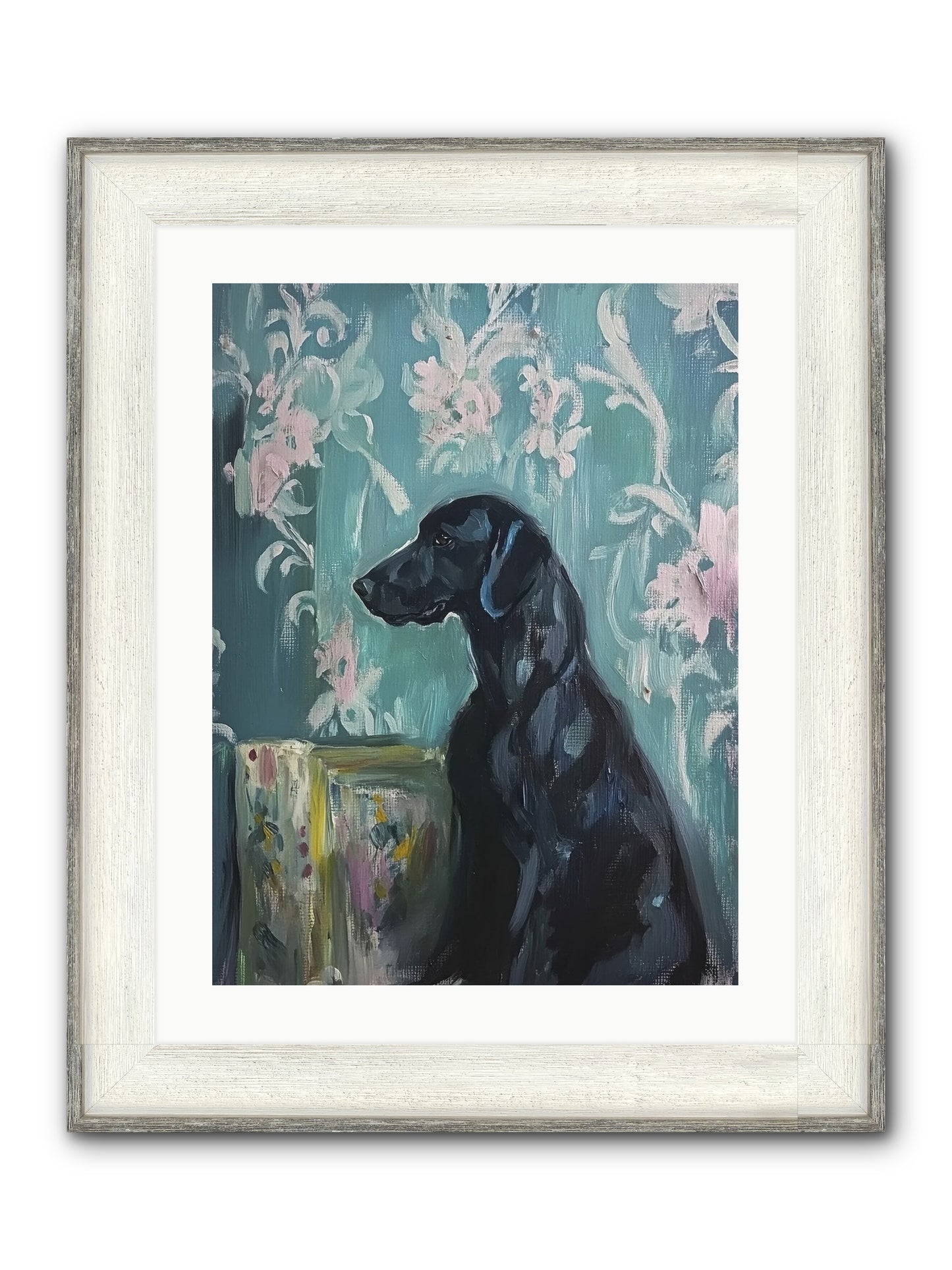 Raven Framed Print - Driftwood White 18x24