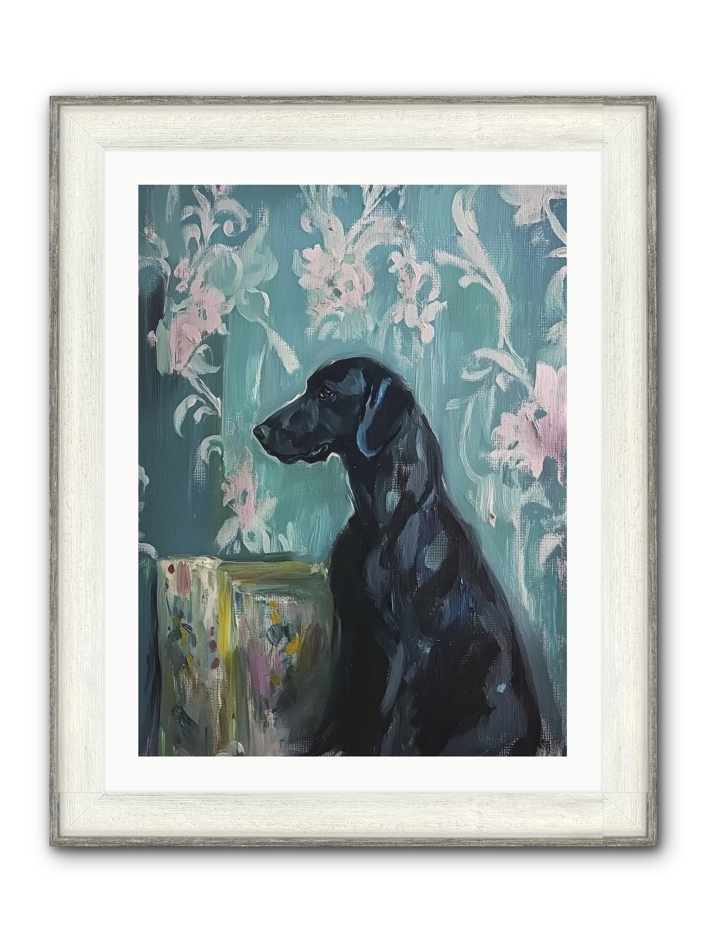 Raven Framed Print - Driftwood White 24x32